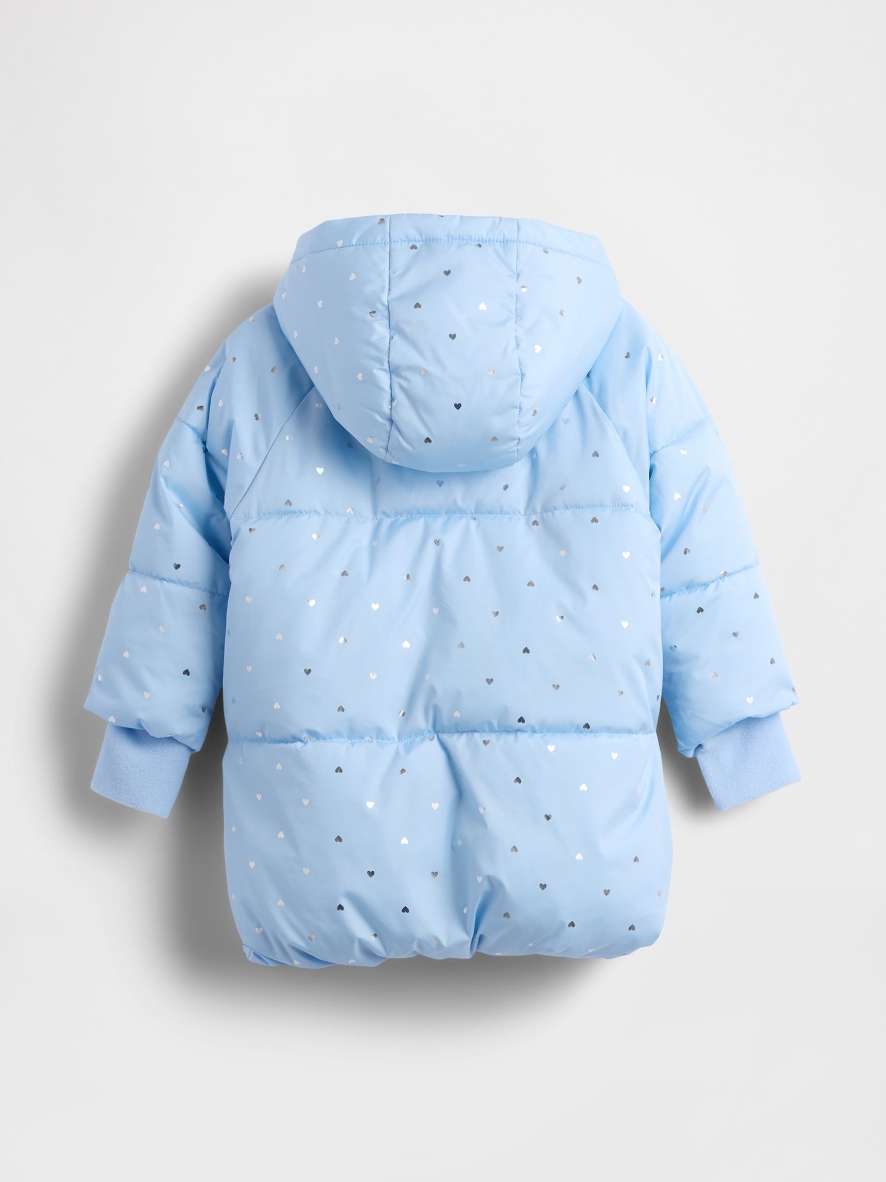 Blue Heavyweight Puffer Coat (6mths-5yrs) - Image 2 of 2