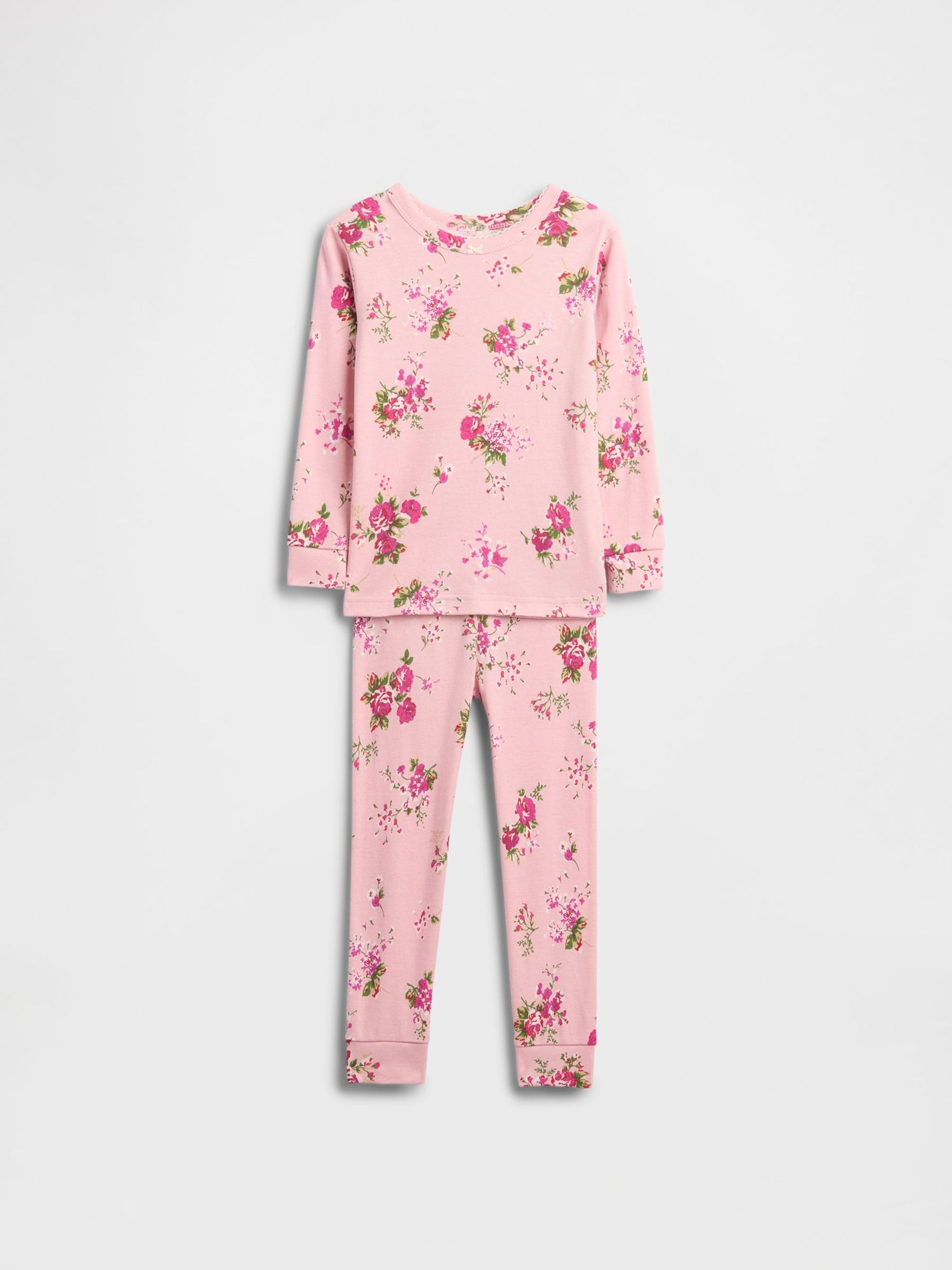 Pink Brushed Cotton Pyjama Set (6mths-5yrs) - Image 1 of 2