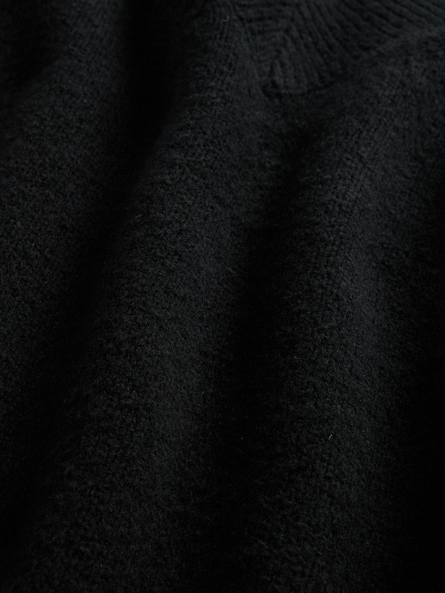Black Oversized Soft Touch V-Neck Sweatshirt - Image 2 of 2