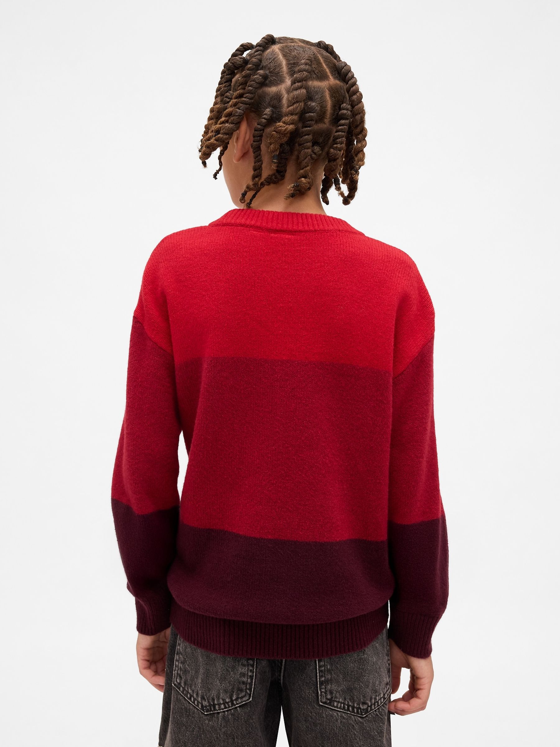 Red CashSoft Relaxed Crew Neck Sweatshirt - Image 2 of 5