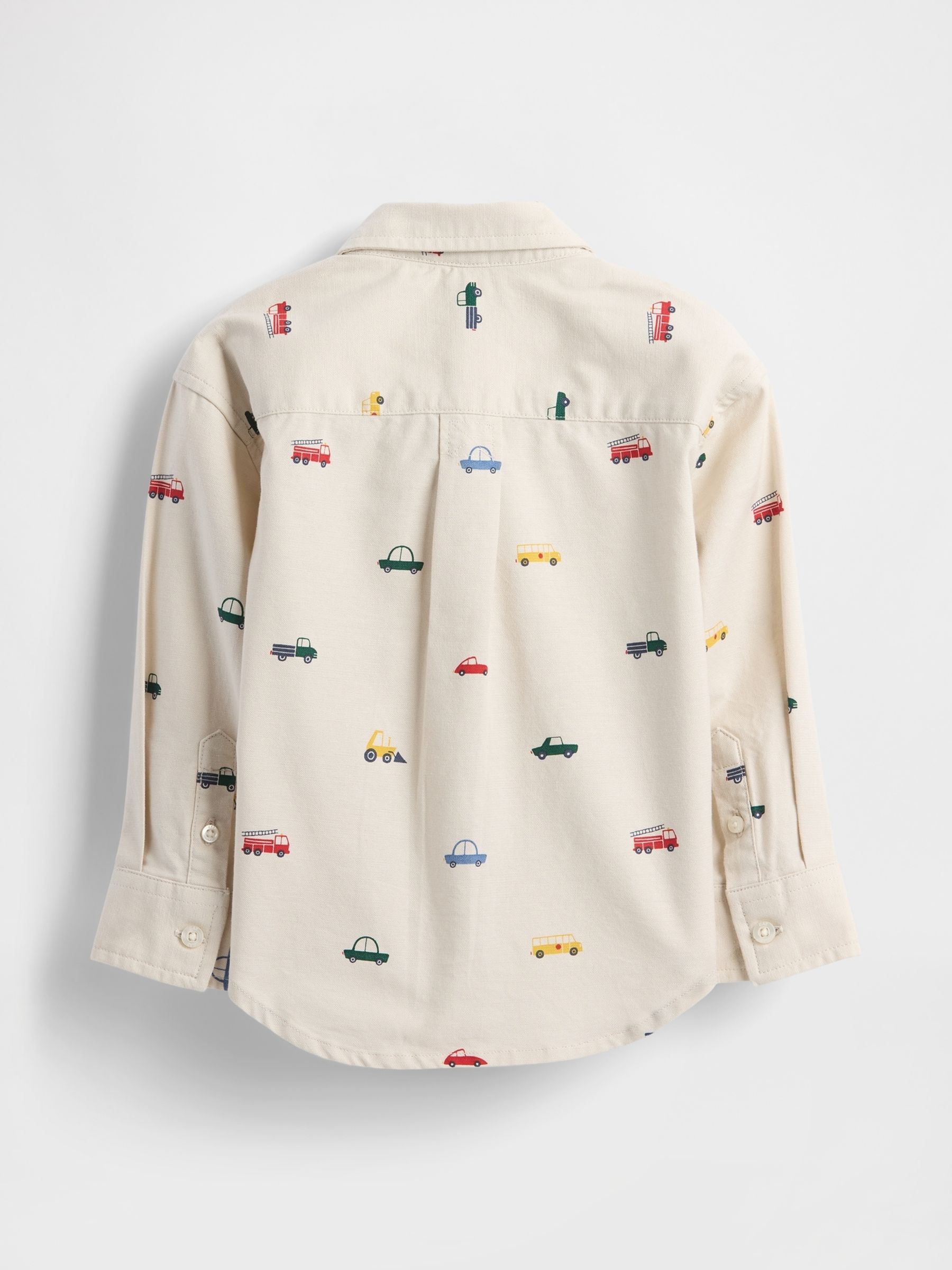 Cream Oversized Oxford Shirt (6mths-5yrs) - Image 2 of 2