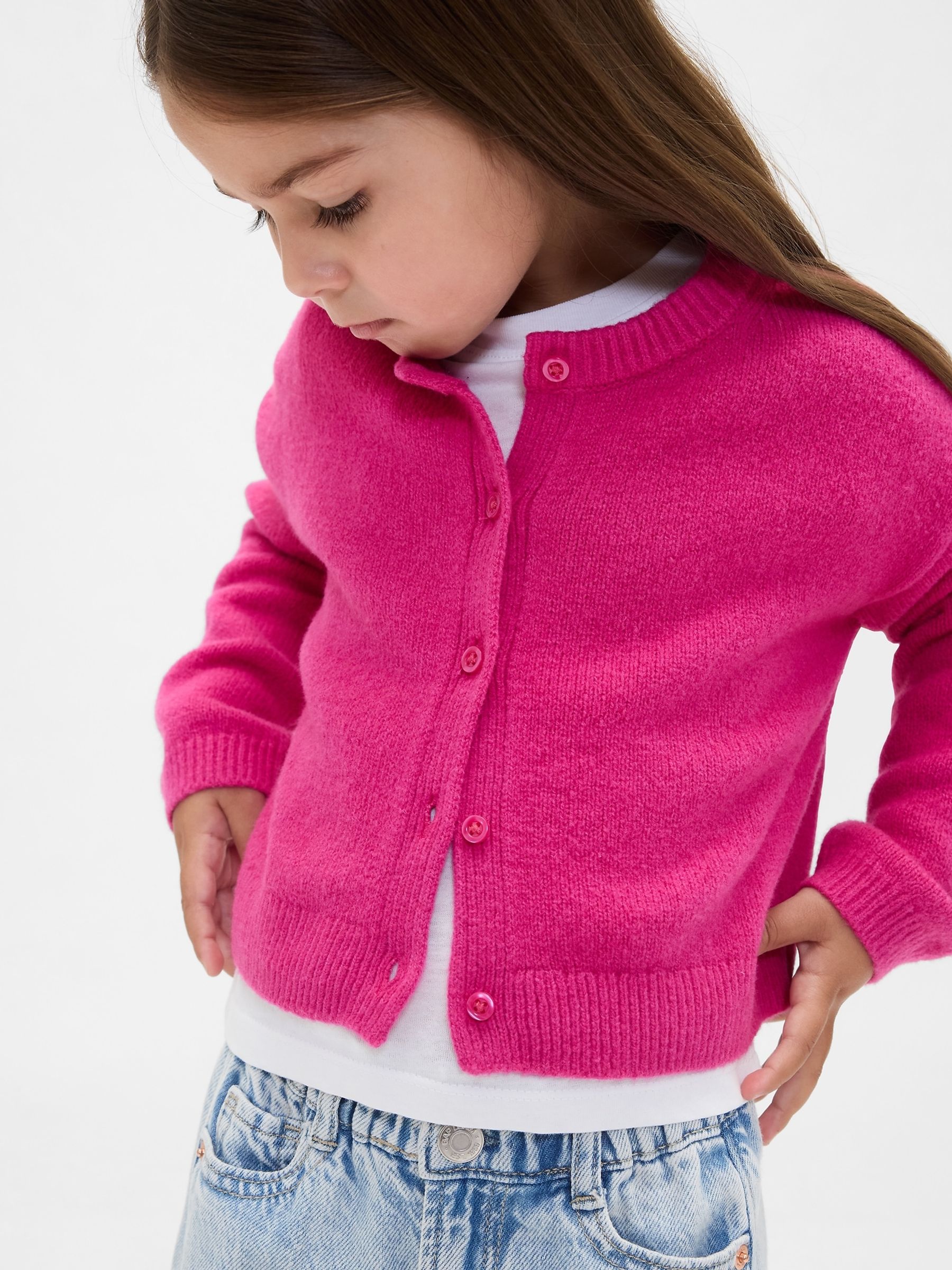 Pink CashSoft Cardigan (6mths-5yrs) - Image 3 of 4