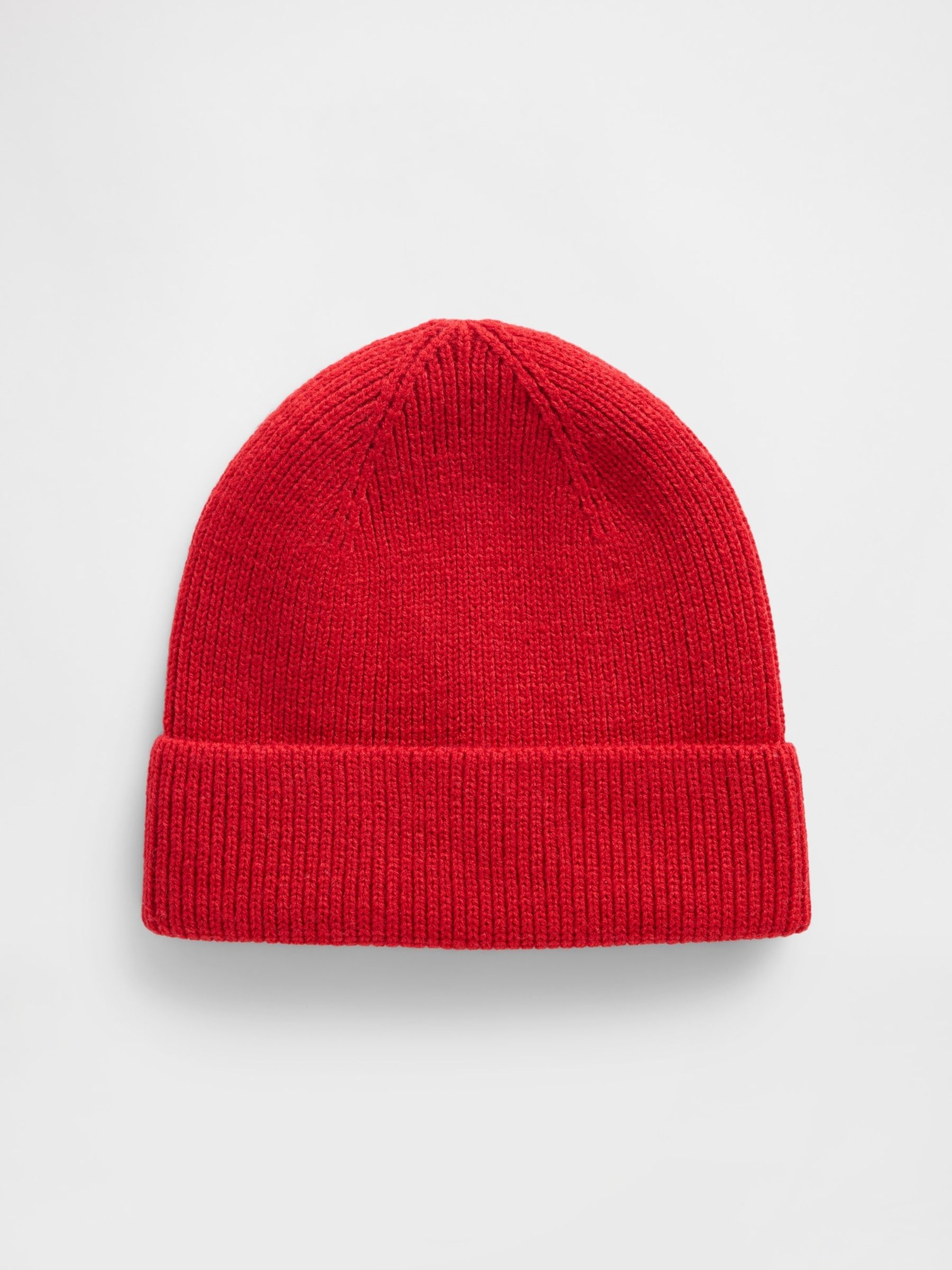 Red Cosy Ribbed Beanie - Image 1 of 1