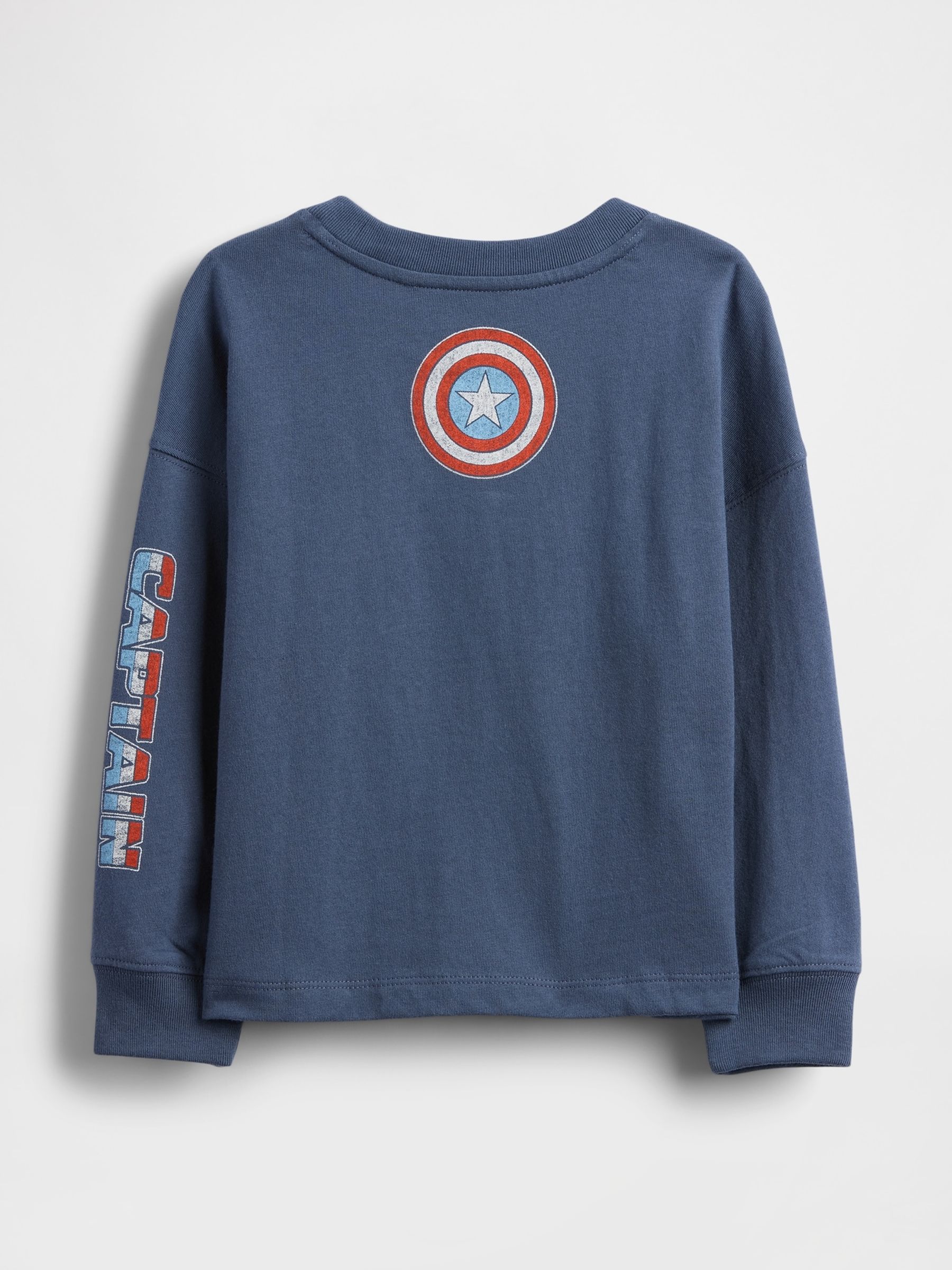 Blue Marvel Graphic T-Shirt (6mths-5yrs) - Image 2 of 2