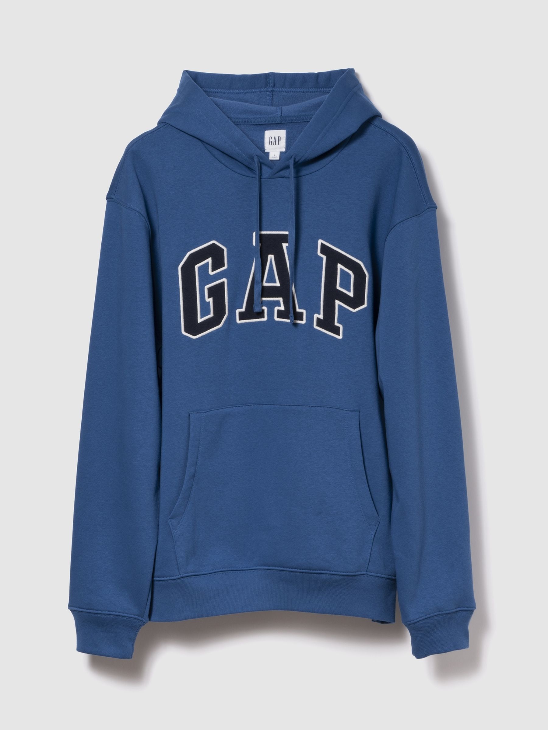 Blue Relaxed Logo Hoodie - Image 1 of 2 Blue Relaxed Logo Hoodie - Image 1 of 2