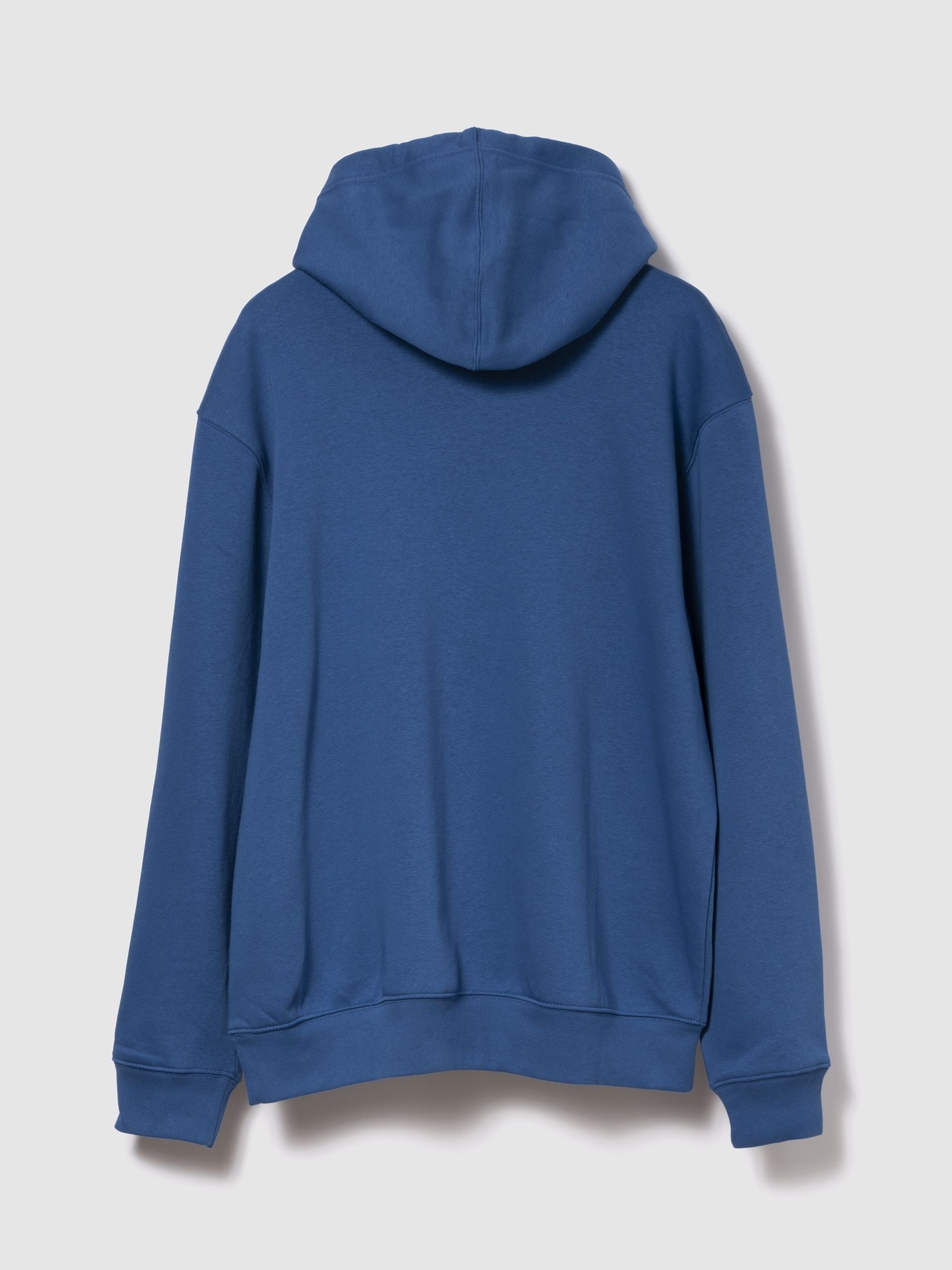 Blue Relaxed Logo Hoodie - Image 2 of 2 Blue Relaxed Logo Hoodie - Image 2 of 2