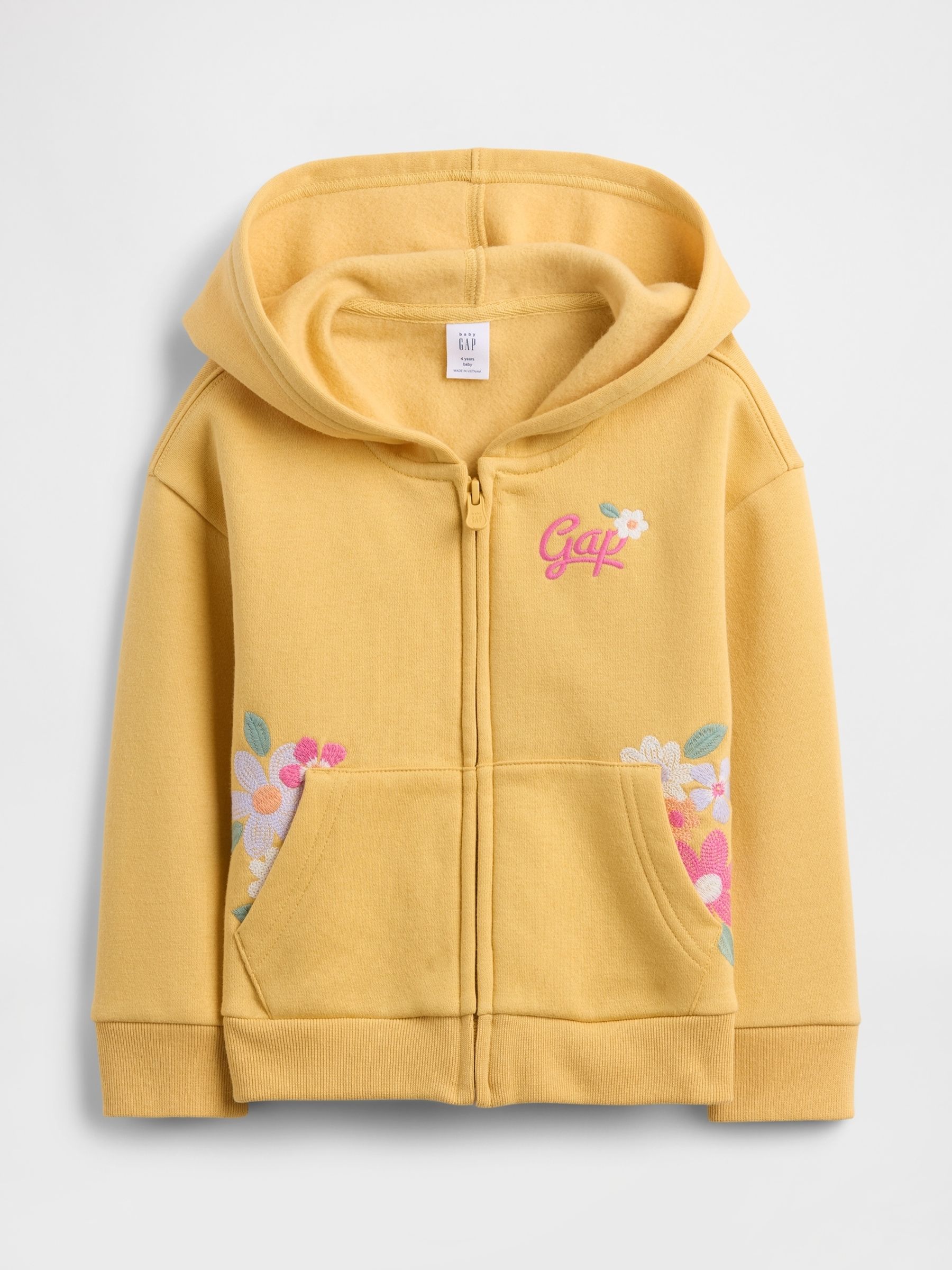 Yellow Logo Zip Hoodie (6mths-5yrs) - Image 1 of 3