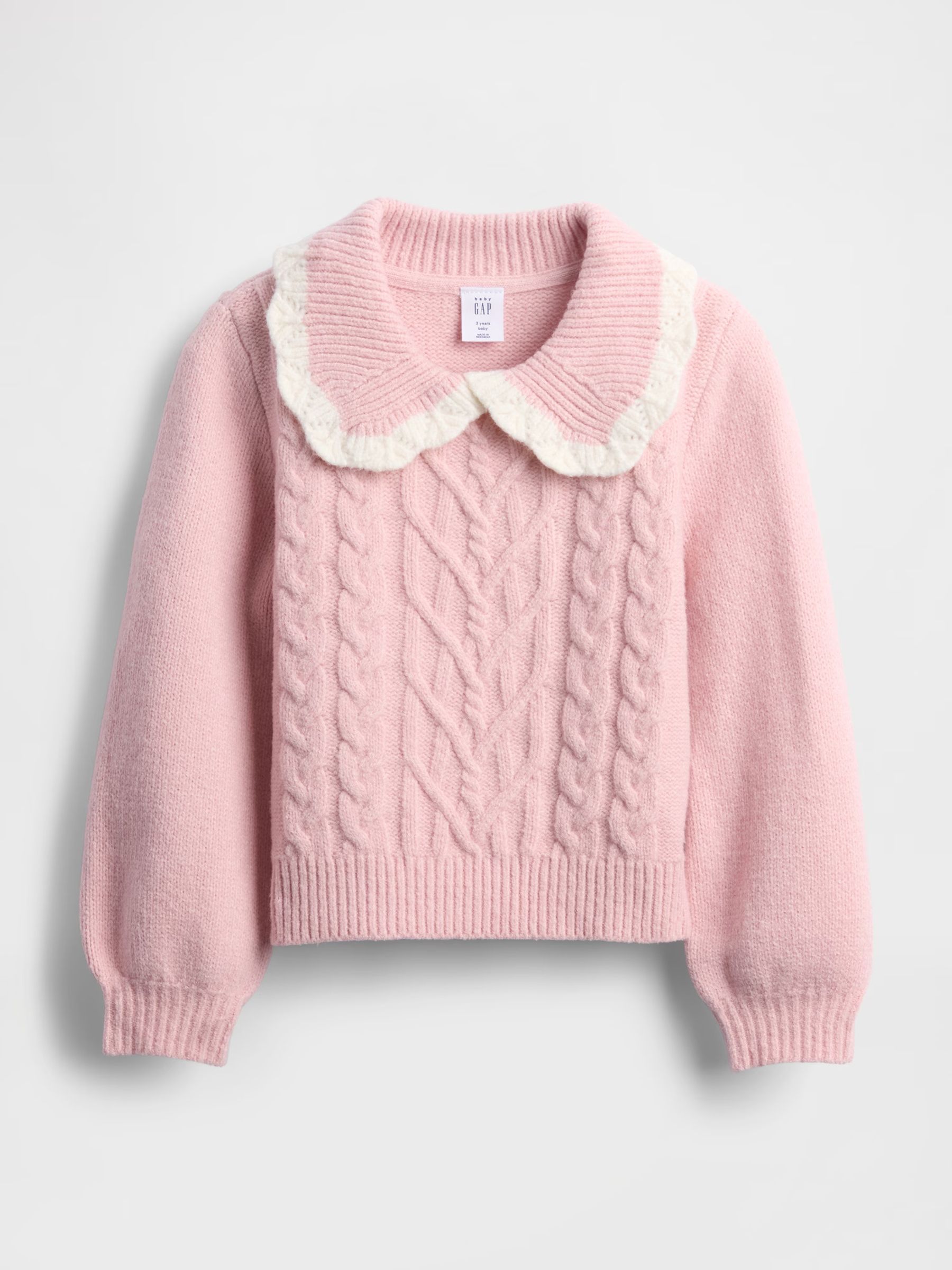 Pink Cashsoft Colla Jumper (6mths-5yrs) - Image 2 of 4