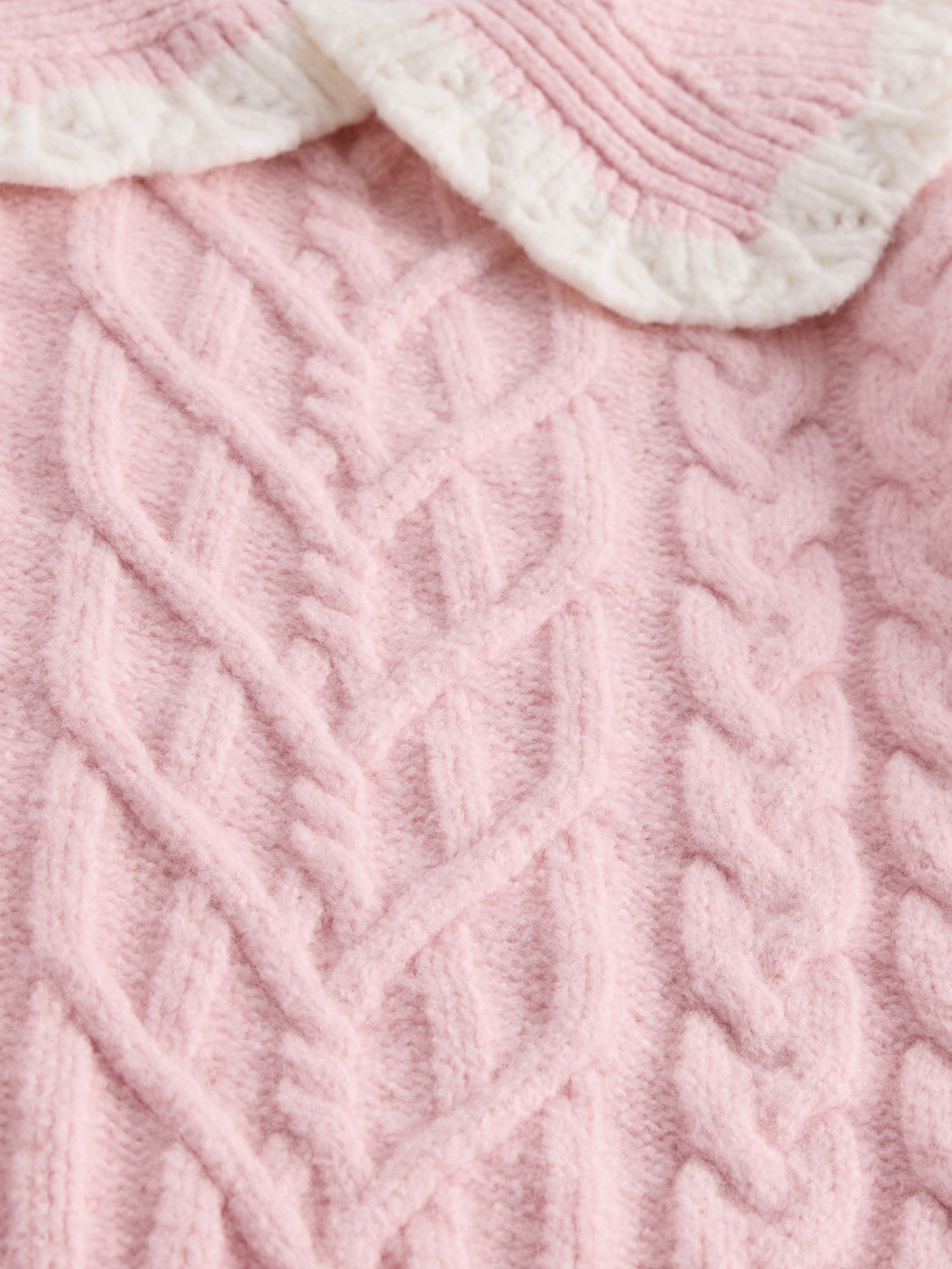 Pink Cashsoft Colla Jumper (6mths-5yrs) - Image 4 of 4