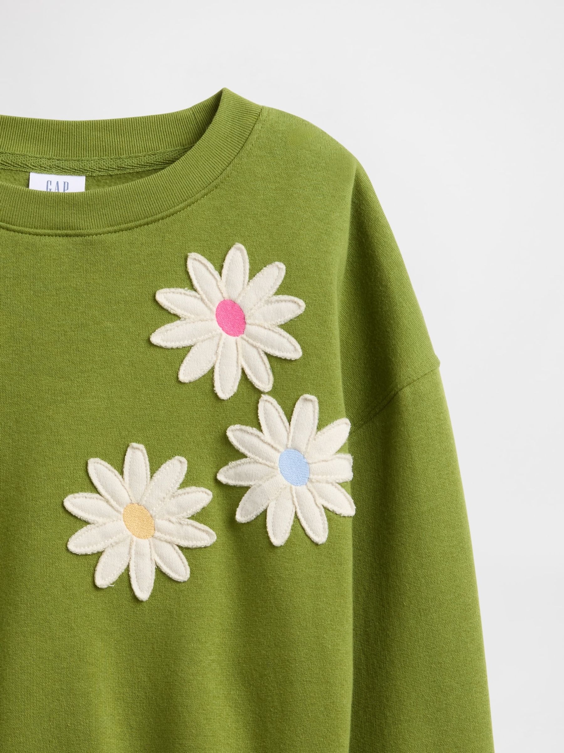 Green Oversized Graphic Sweatshirt (4-13yrs) - Image 3 of 3