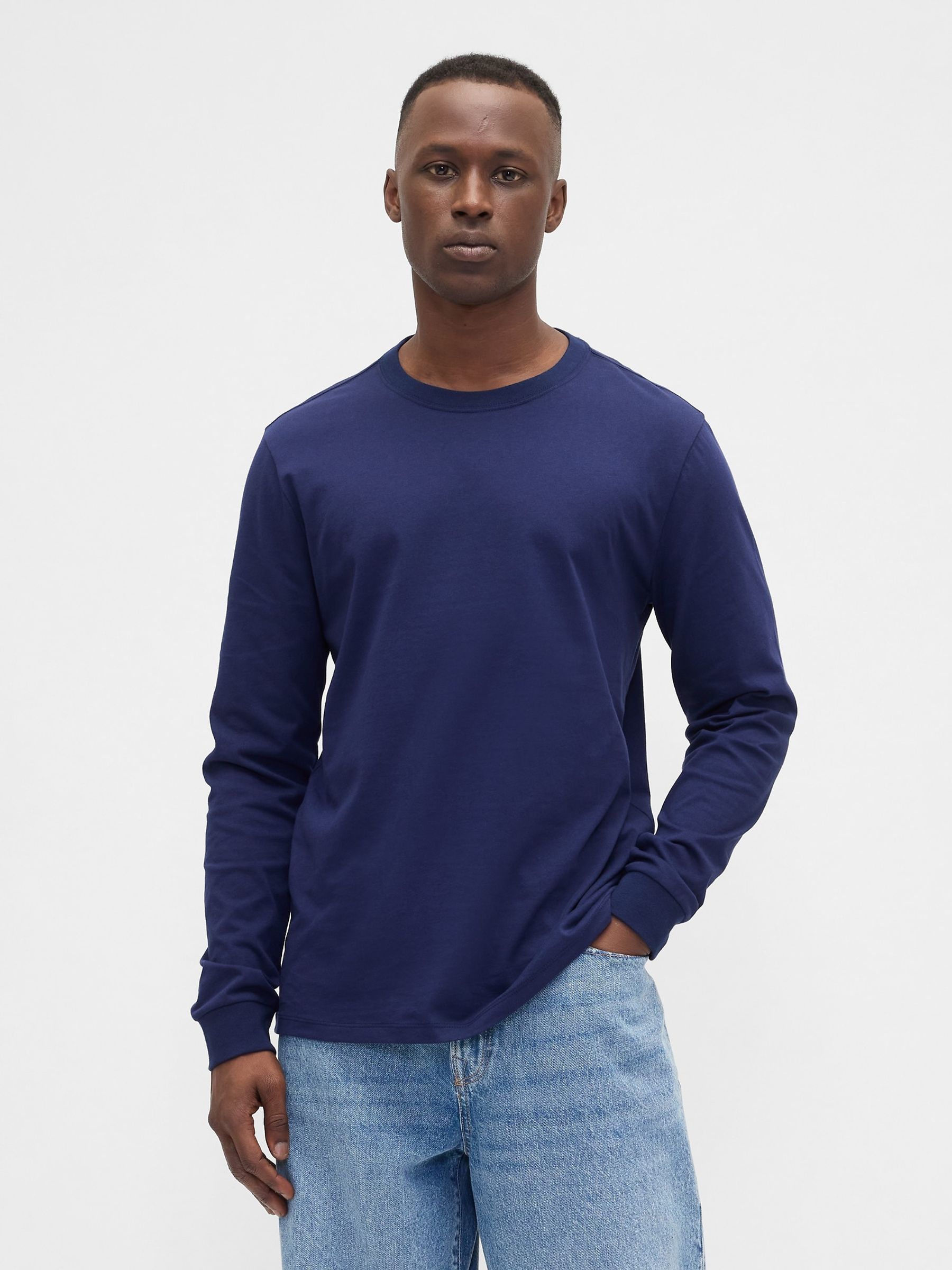 Blue Everyday Long Sleeve T-Shirt - Image 1 of 5