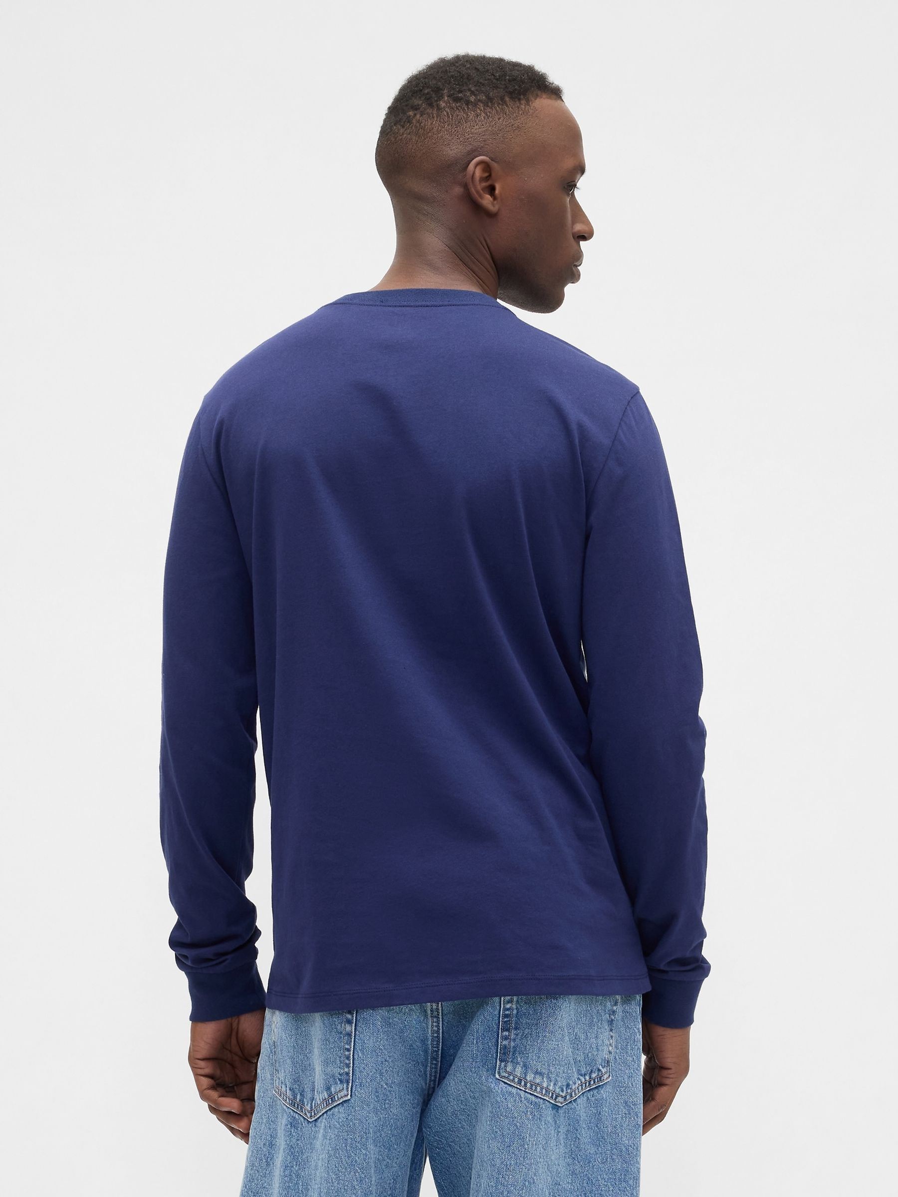Blue Everyday Long Sleeve T-Shirt - Image 2 of 5