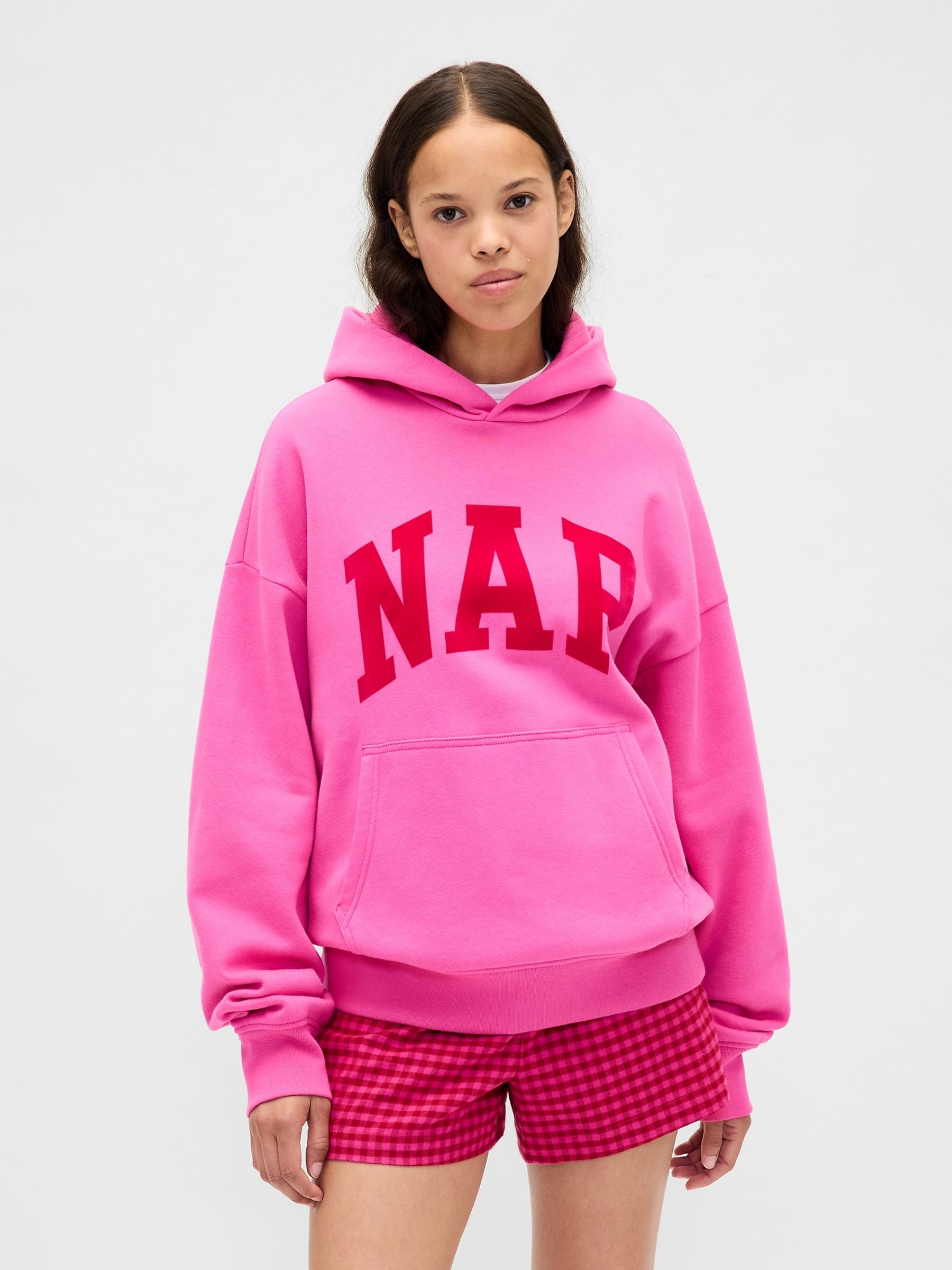 Pink VintageSoft Heavyweight NAP Logo Hoodie - Image 4 of 6