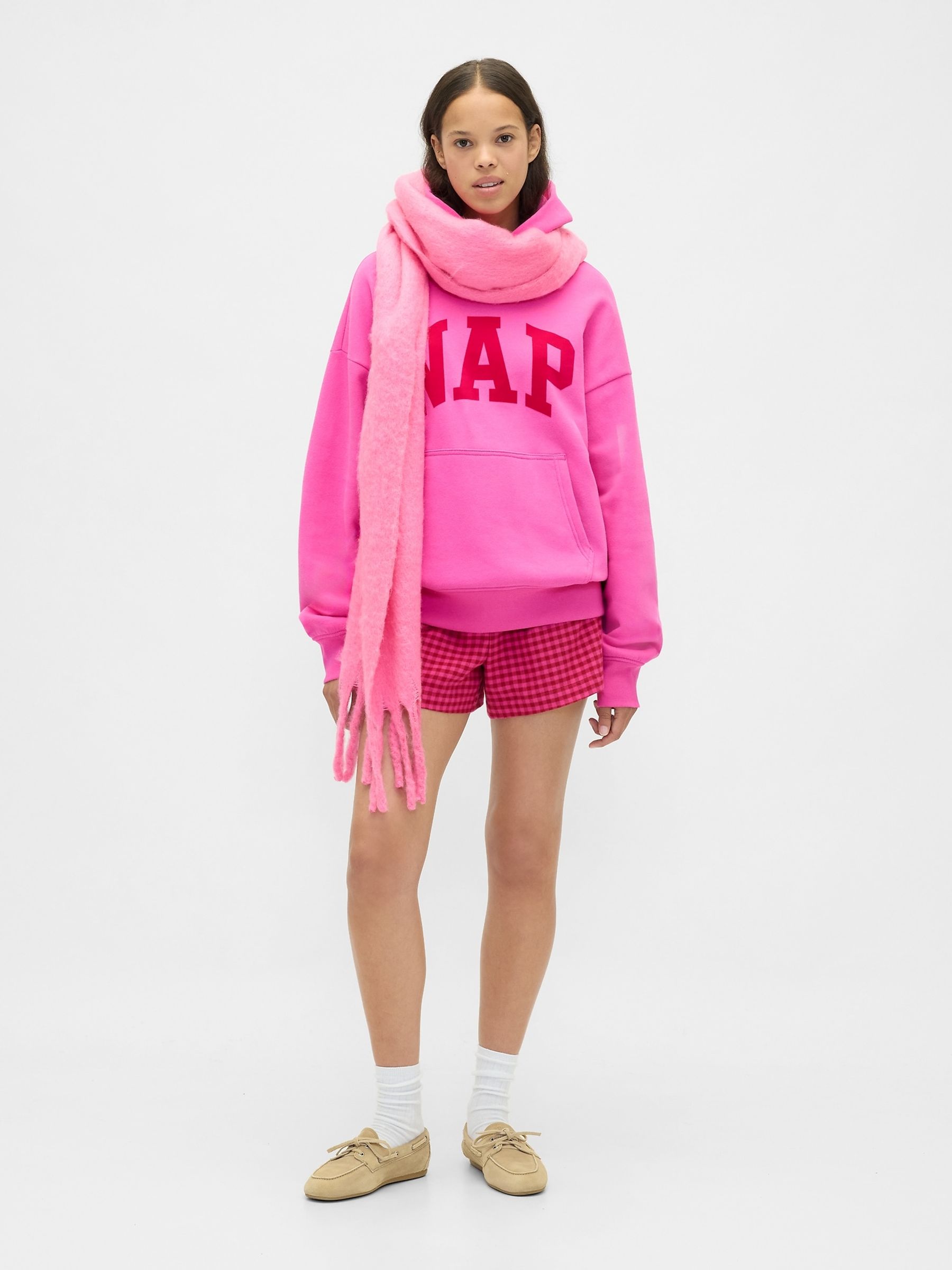 Pink VintageSoft Heavyweight NAP Logo Hoodie - Image 5 of 6