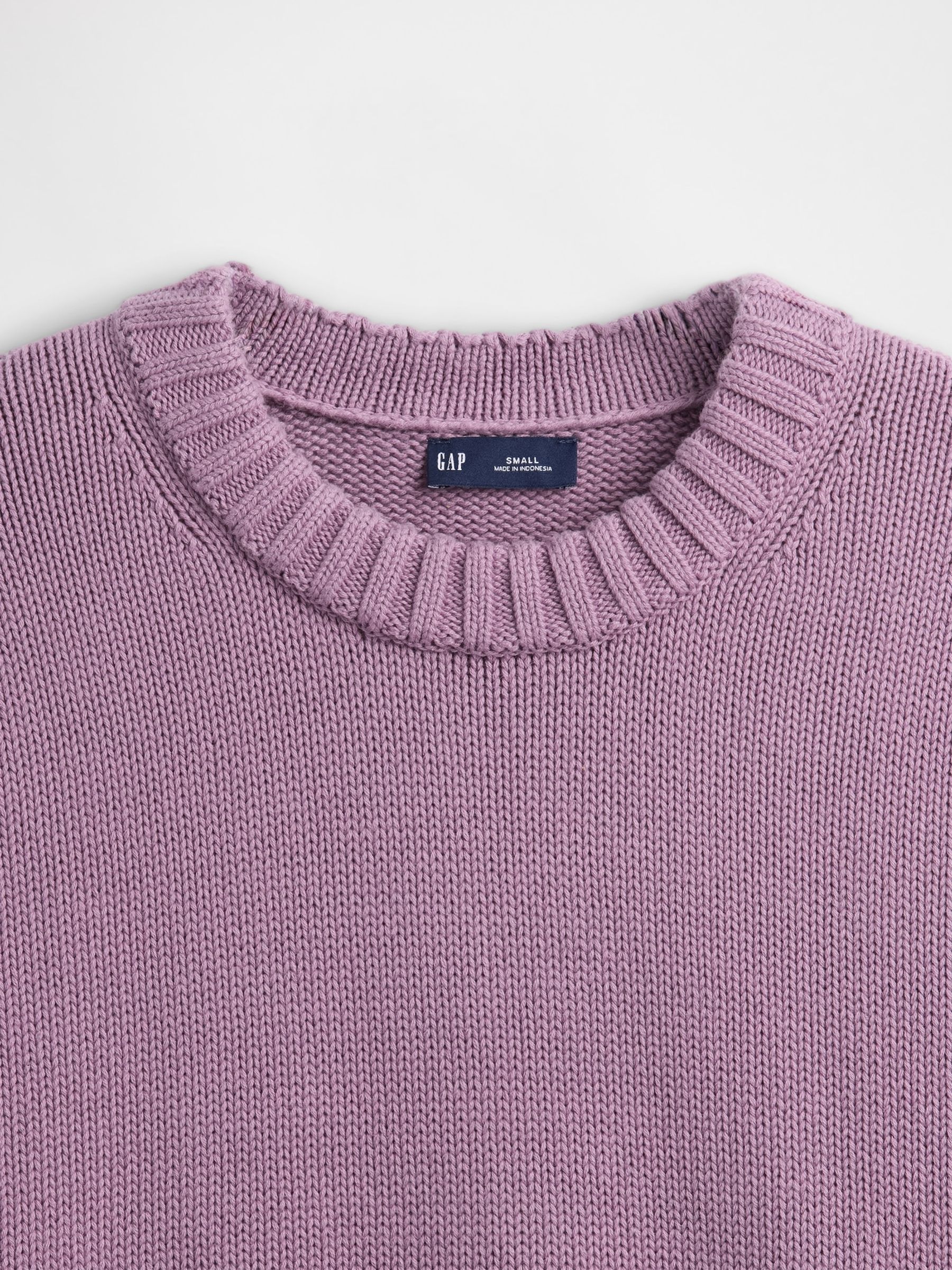 Purple Cotton Oversized Jumper - Image 4 of 4