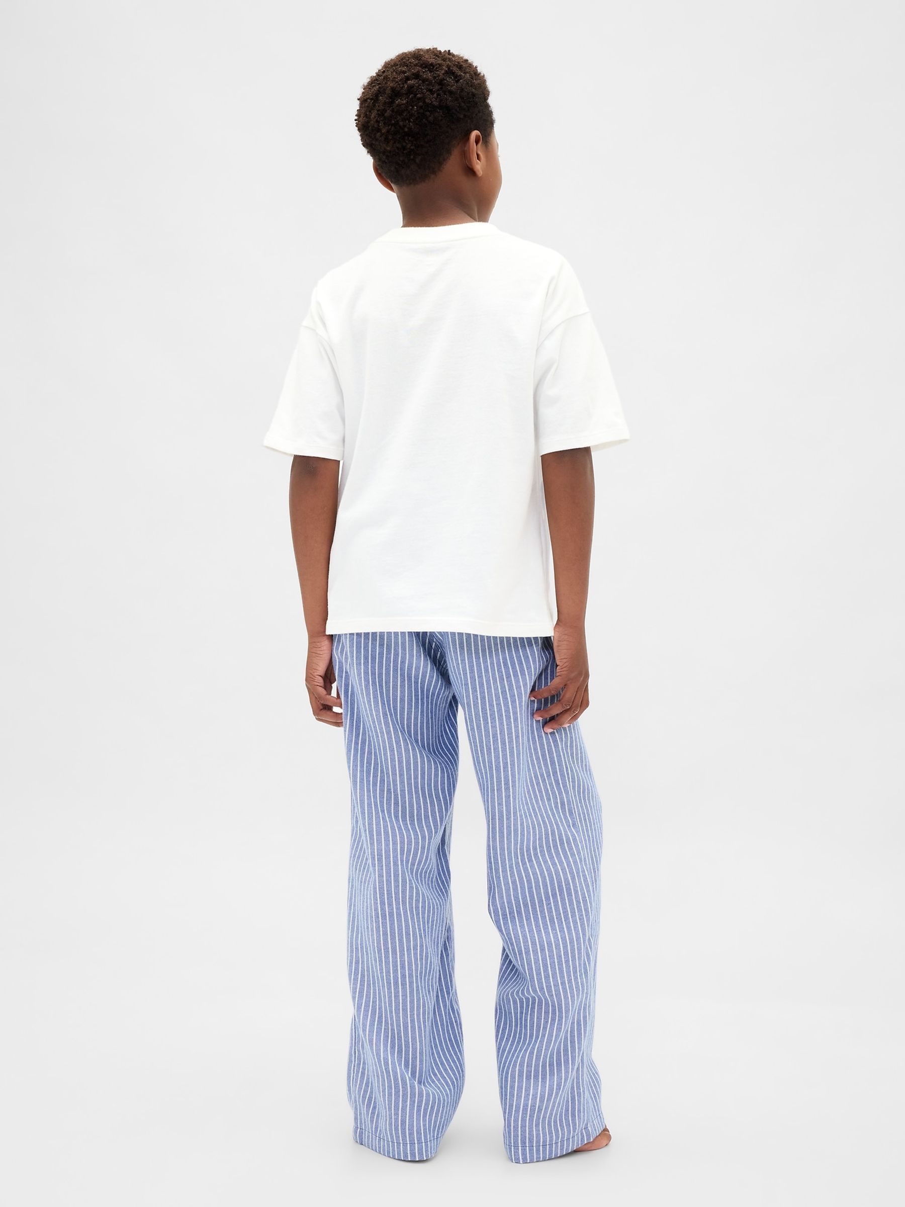 Blue Stripe Flannel Pyjama Trousers (6-13yrs) - Image 3 of 9