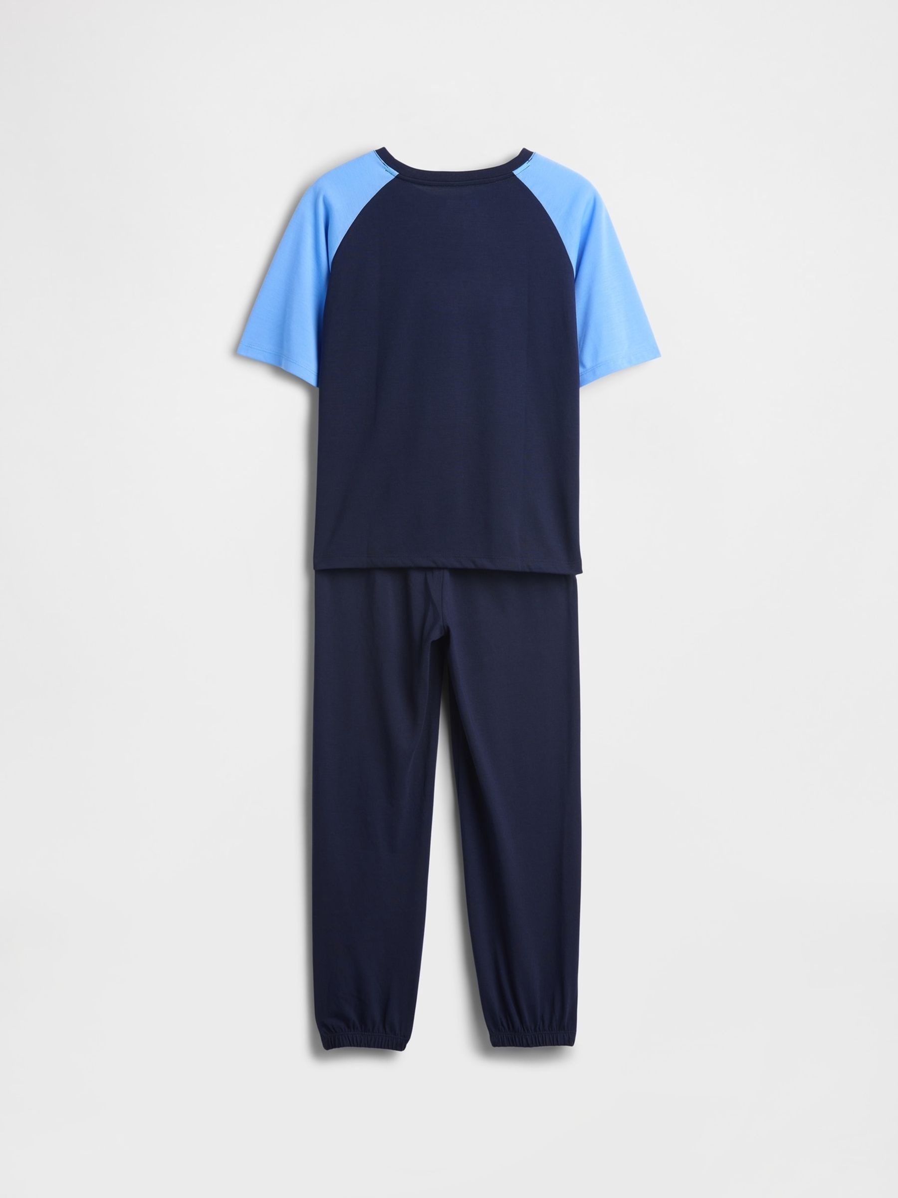 Navy Blue Marvel Pyjama Joggers Set (6-13yrs) - Image 2 of 3