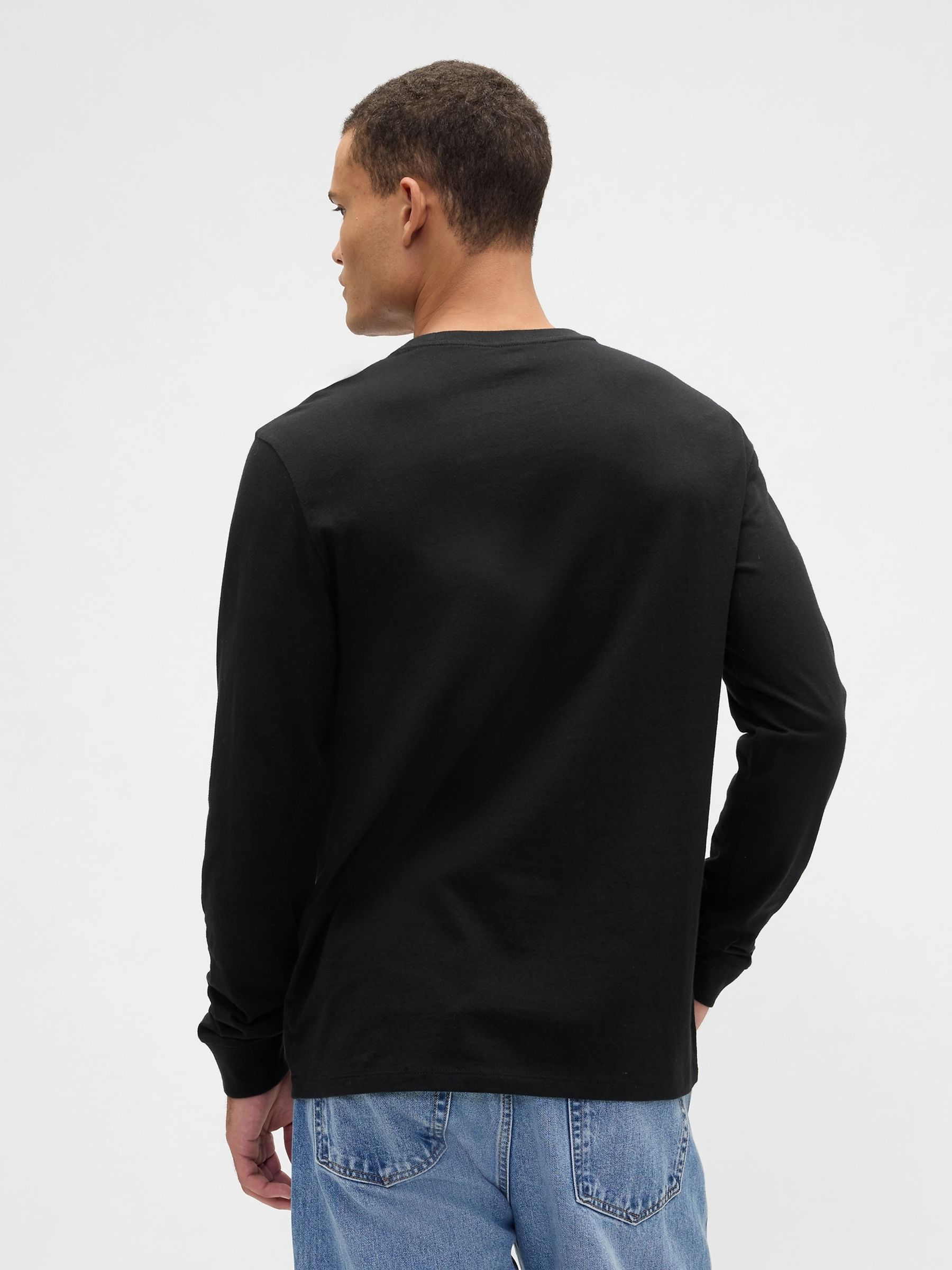 Black Everyday Long Sleeve T-Shirt - Image 2 of 5