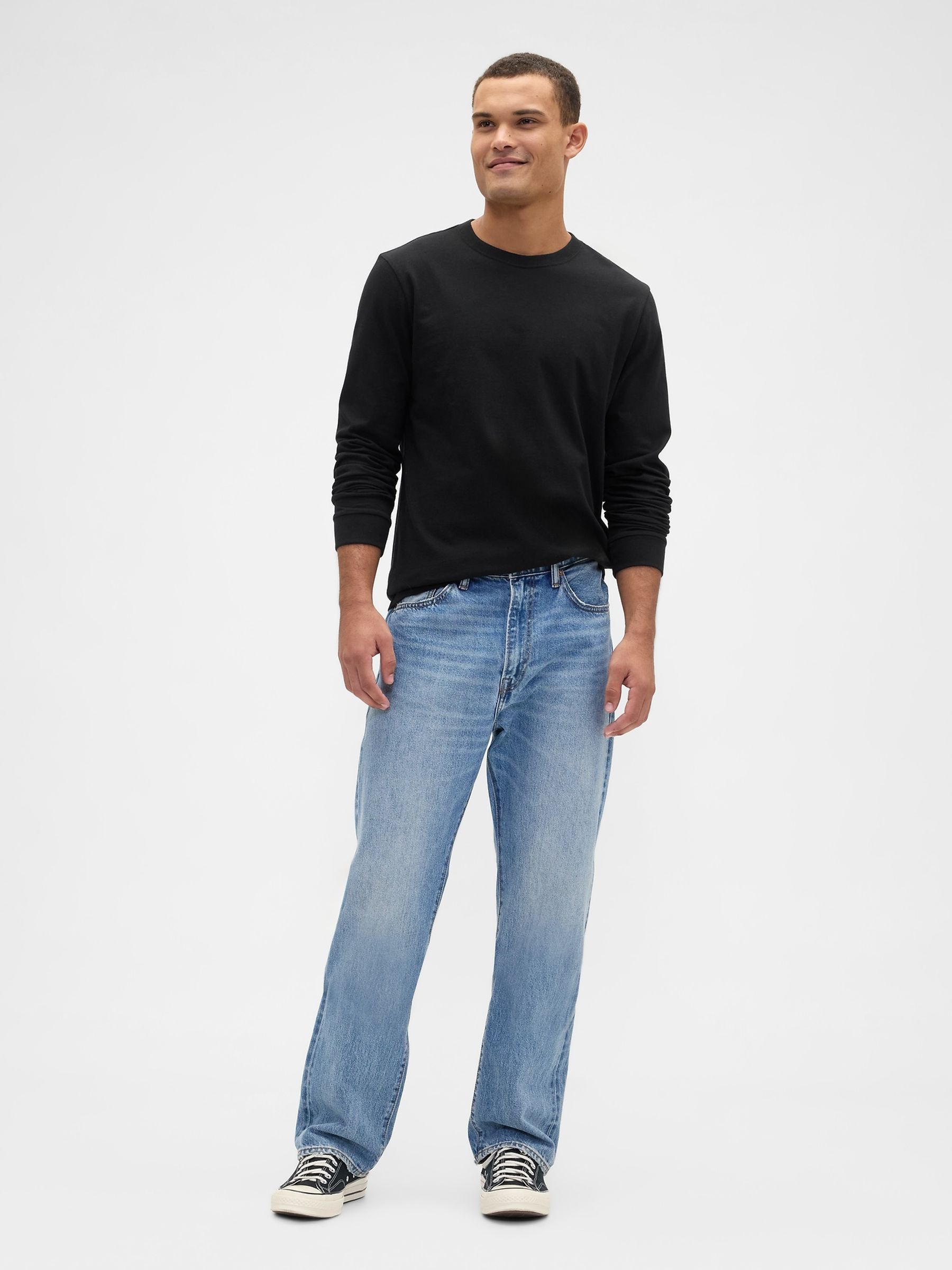 Black Everyday Long Sleeve T-Shirt - Image 3 of 5