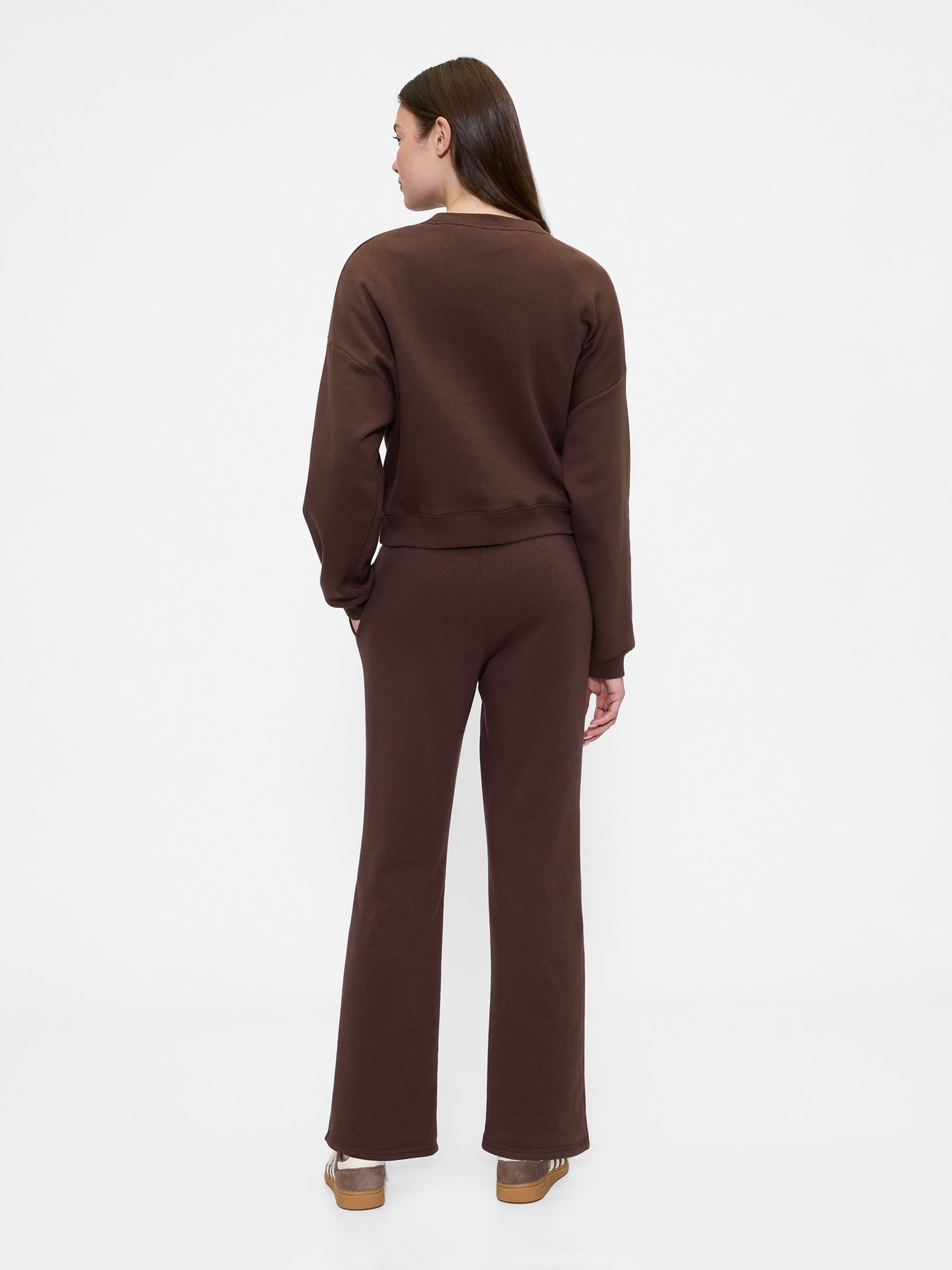 Brown Logo Fleece Joggers - Image 2 of 5 Brown Logo Fleece Joggers - Image 2 of 5