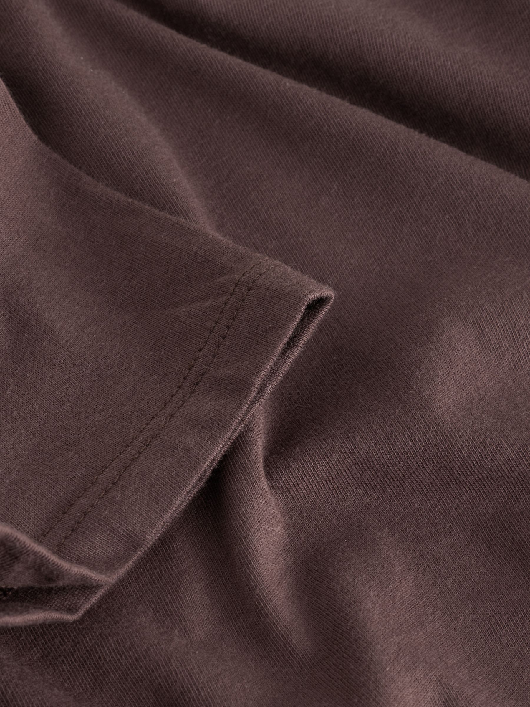 Brown V-Neck Favourite Cotton Short Sleeve T-Shirt - Image 4 of 4