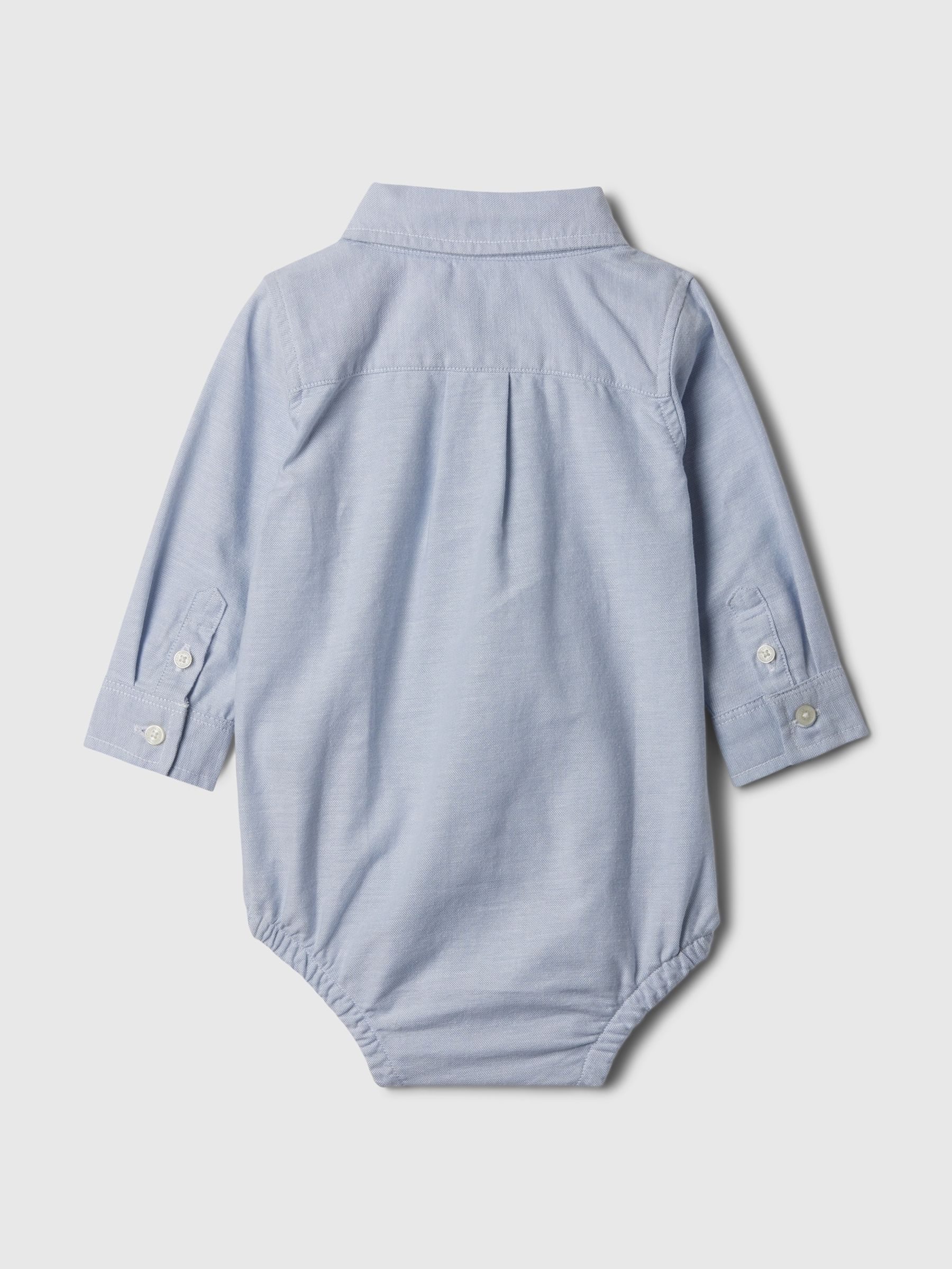 Blue Baby Oxford Bodysuit (Newborn-24mths) - Image 2 of 2