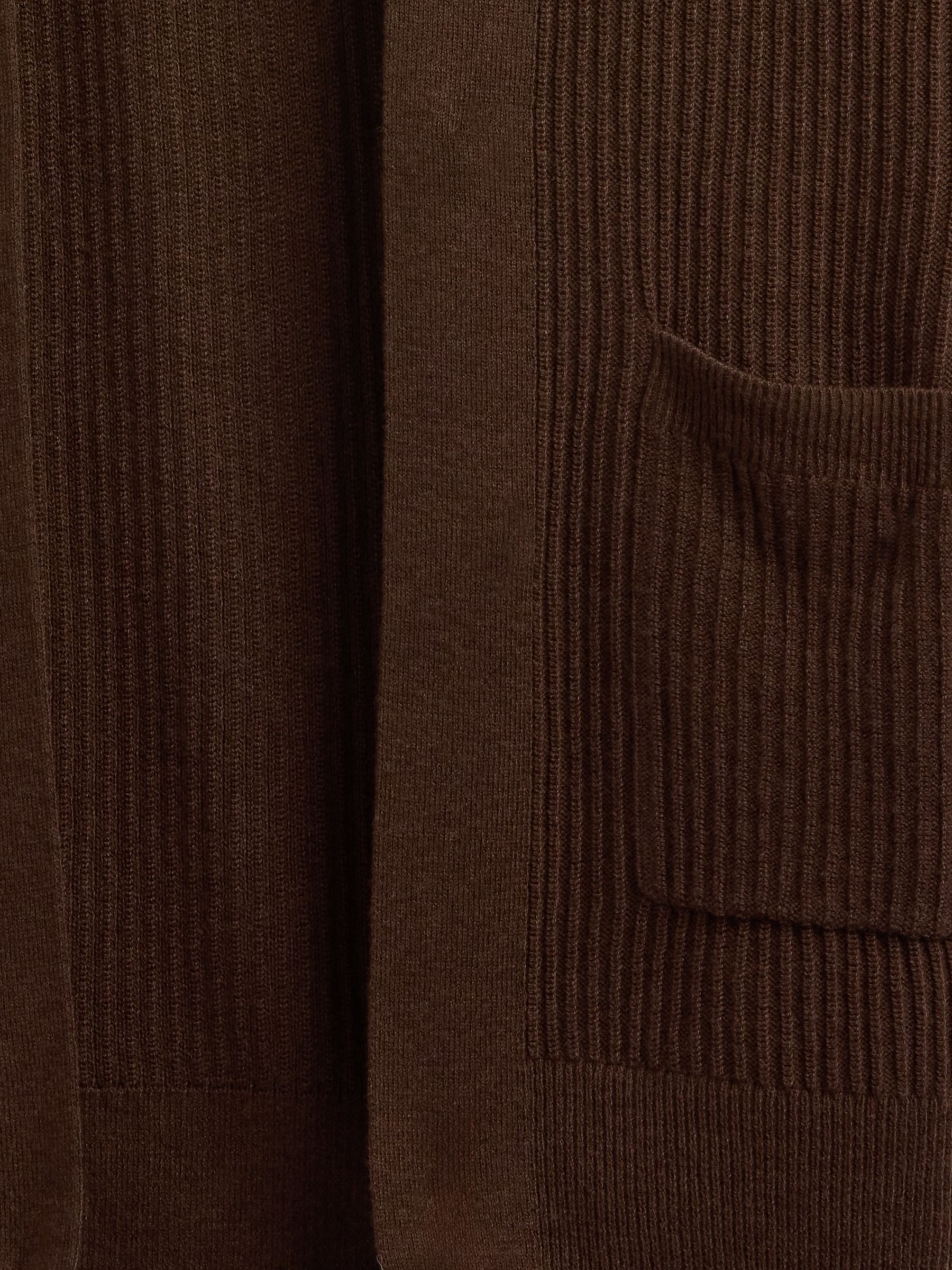 Brown Long Open Cardigan - Image 5 of 5