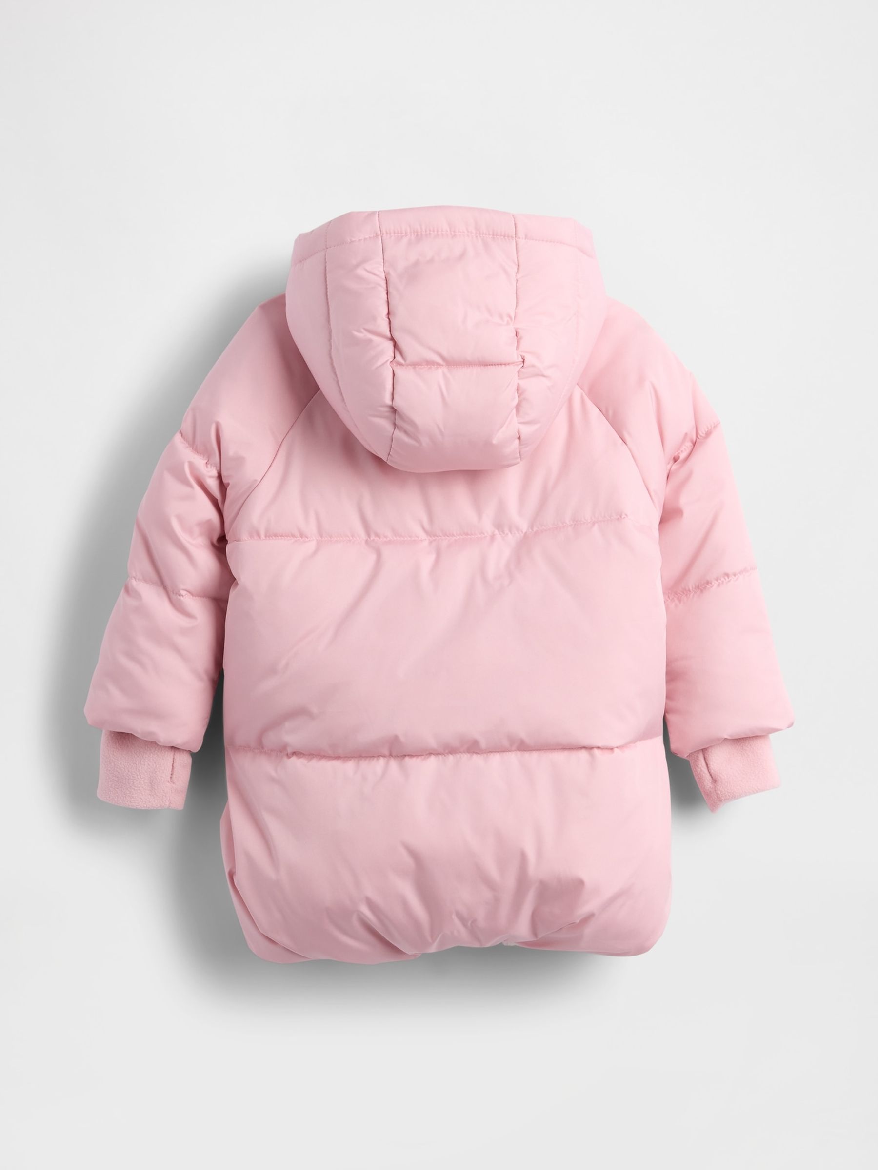 Pink Heavyweight Puffer Coat (6mths-5yrs) - Image 2 of 2
