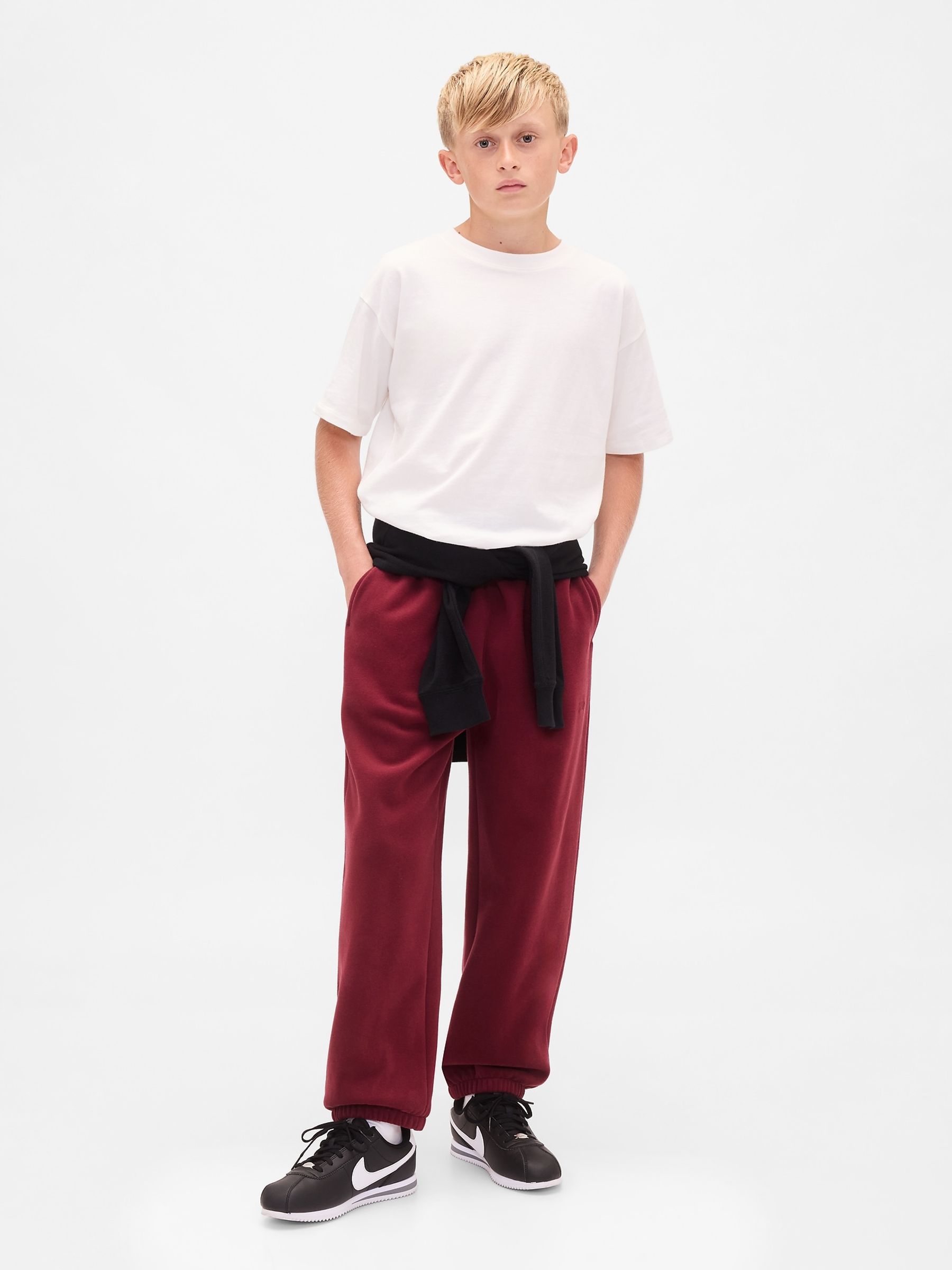 Red VintageSoft Baggy Joggers (4-13yrs) - Image 1 of 4