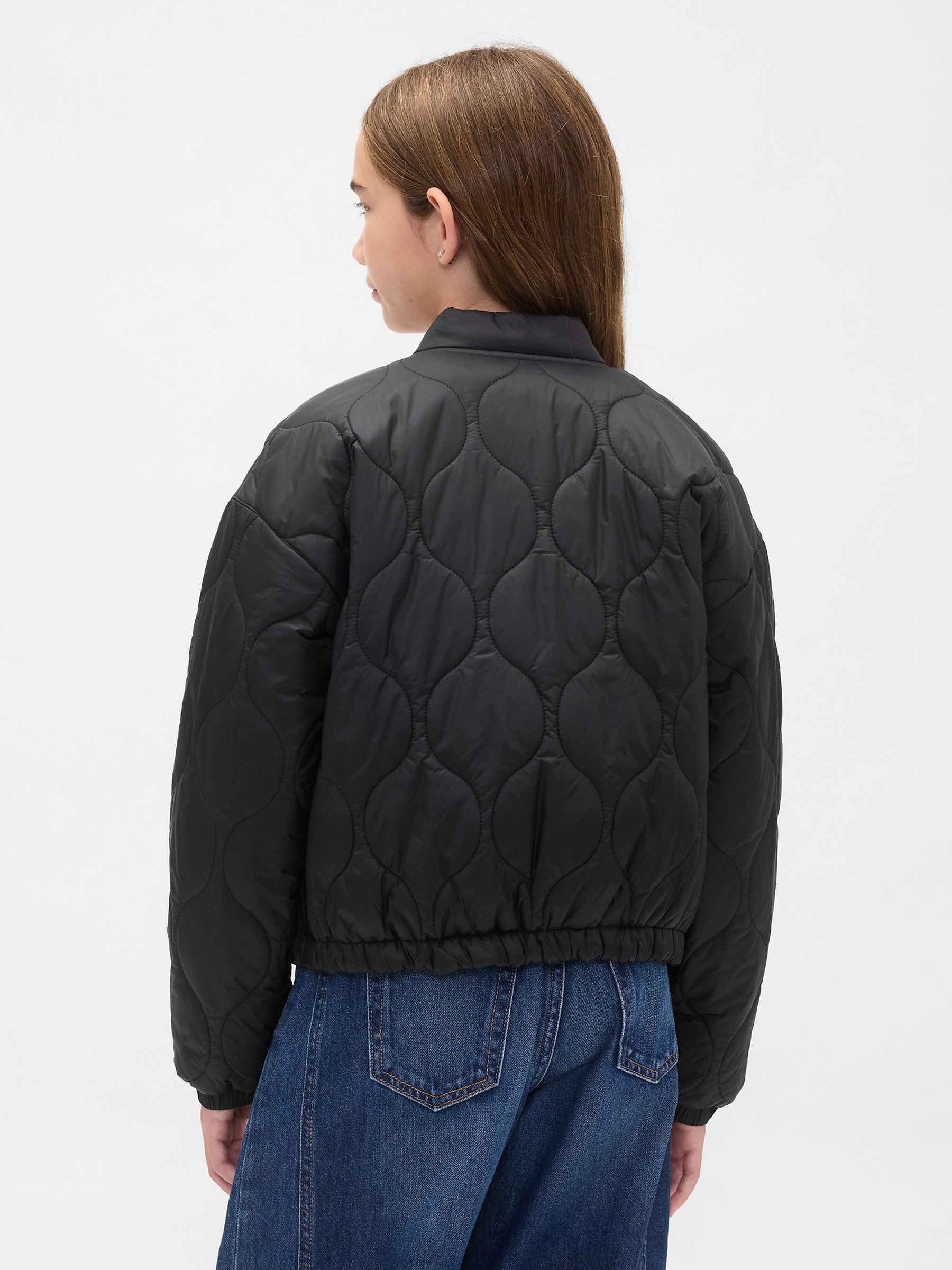 Black Lightweight Quilted Puffer Jacket - Image 2 of 6