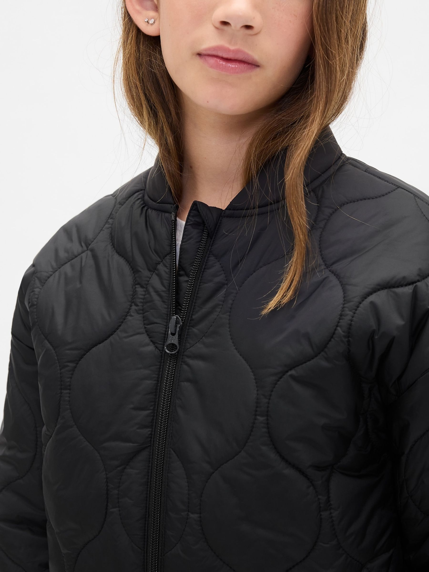 Black Lightweight Quilted Puffer Jacket - Image 4 of 6