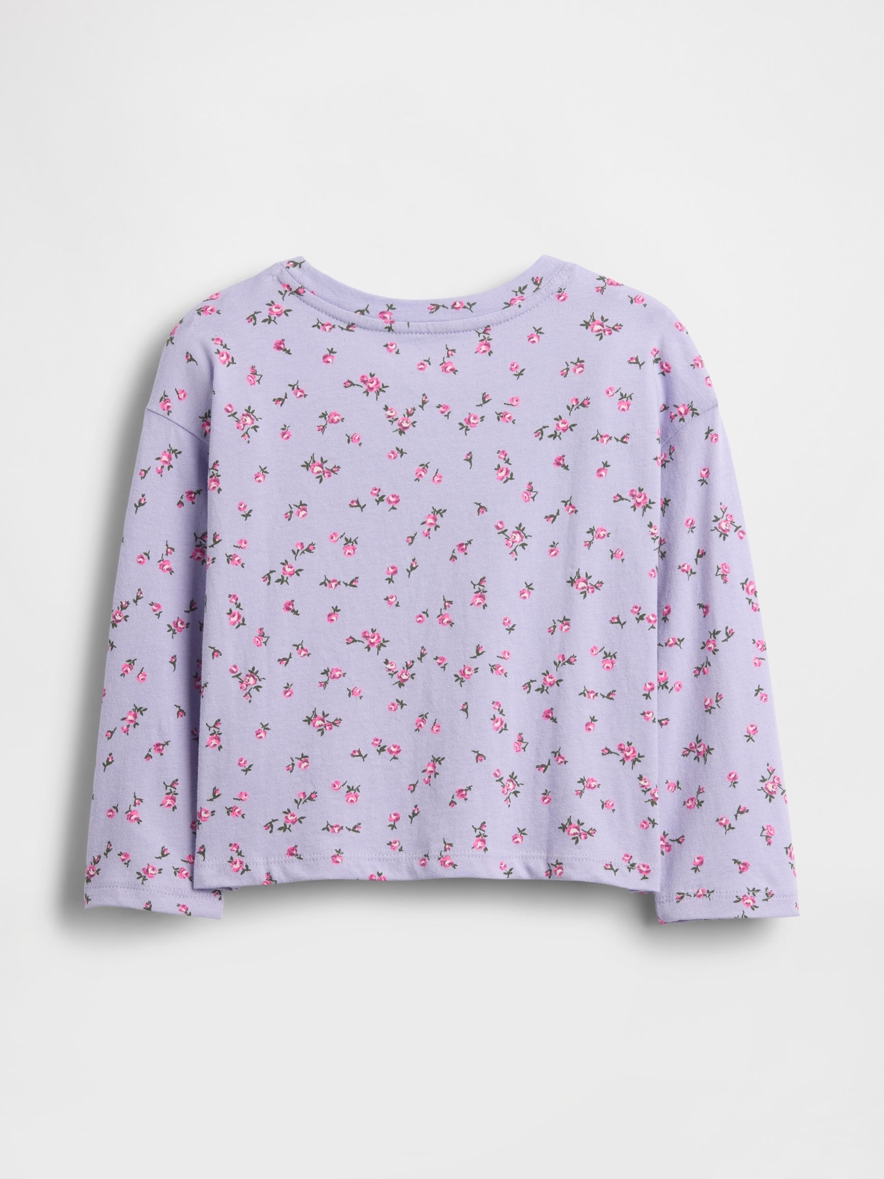 Purple Mix and Match Drop-Shoulder T-Shirt (6mths-5yrs) - Image 2 of 2