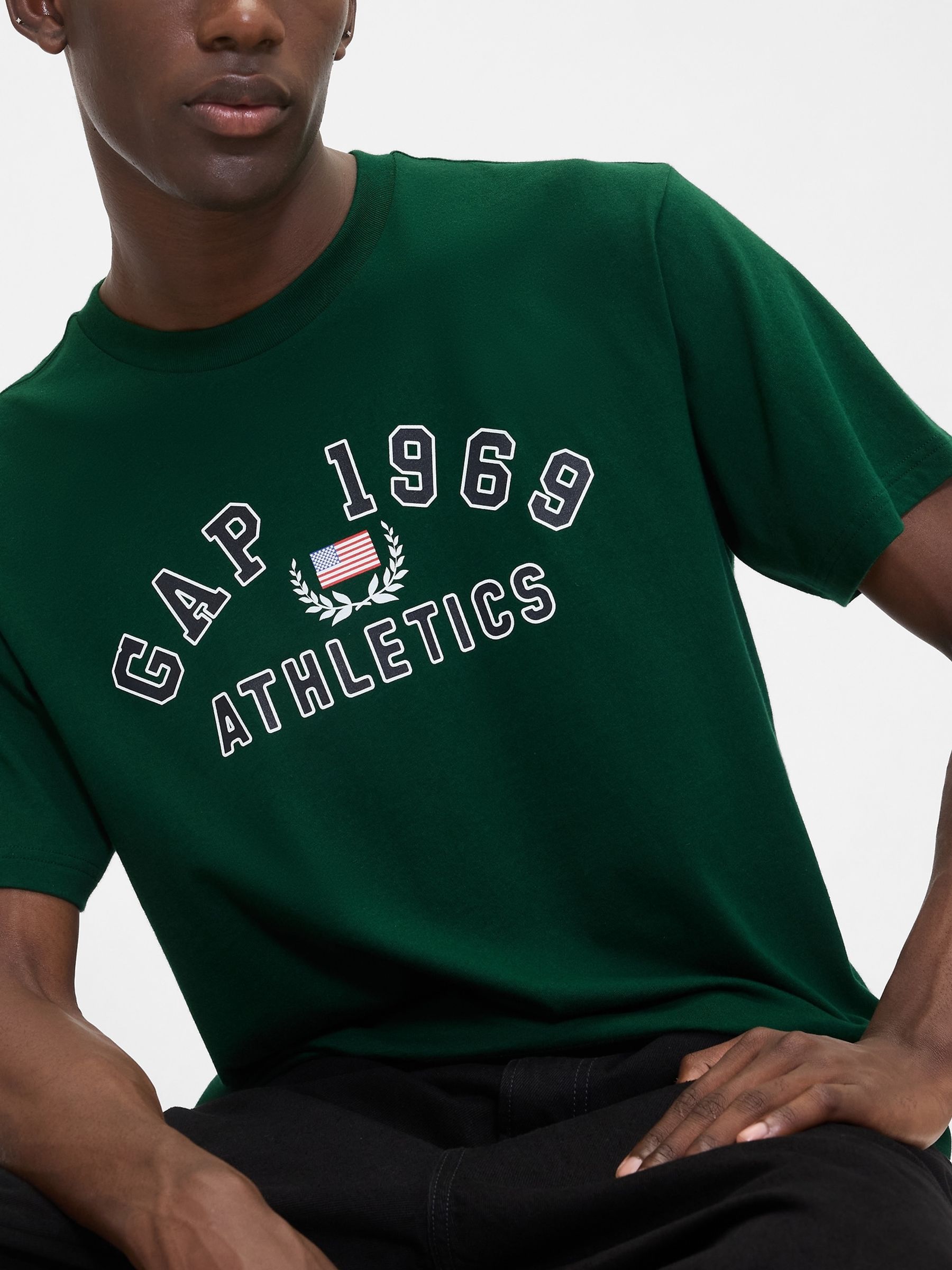 Green Everyday Soft Relaxed Graphic T-Shirt - Image 4 of 4