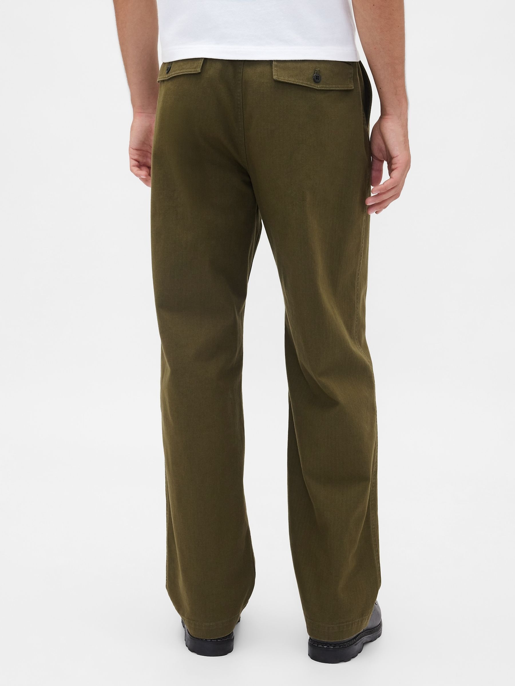 Green Modern Baggy Chinos - Image 2 of 5