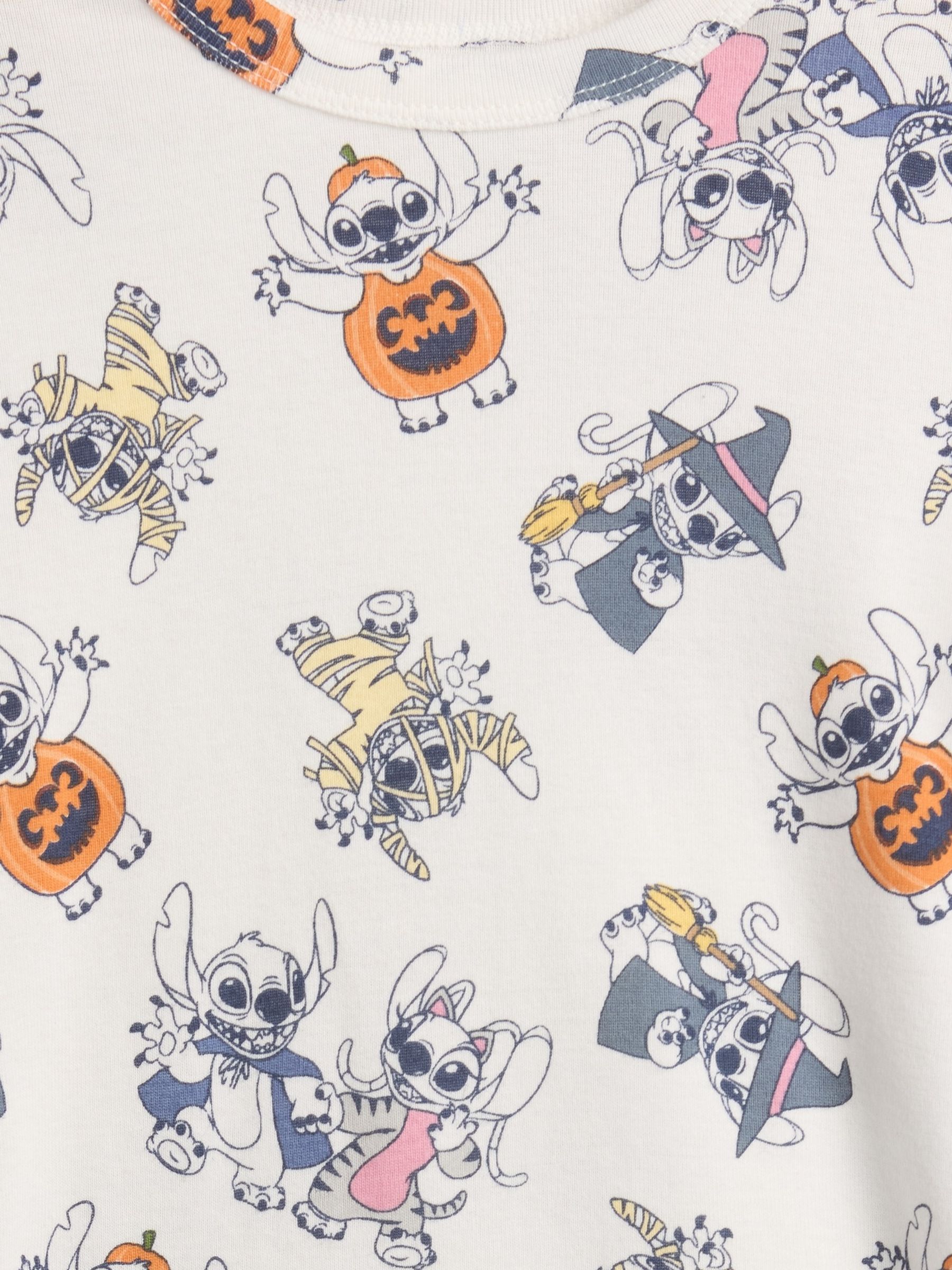 White Pumpkin Disney Lilo & Stitch Pyjama Set (6mths-5yrs) - Image 3 of 3
