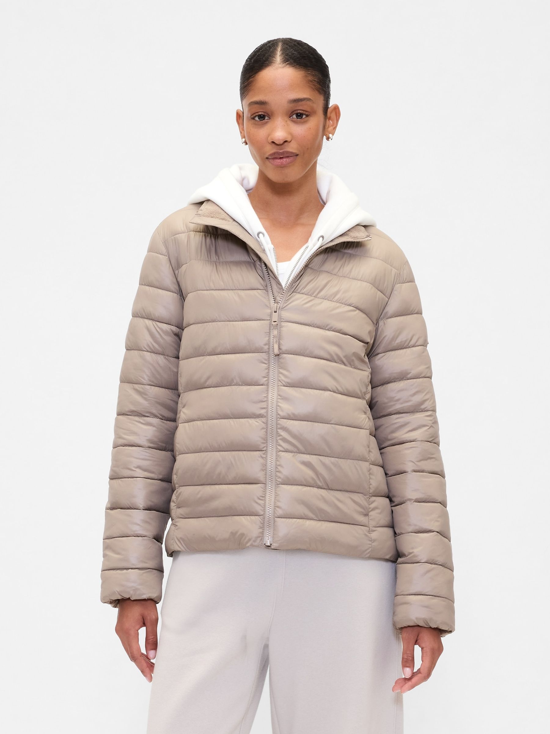 Cream ColdControl Puffer Jacket - Image 1 of 4