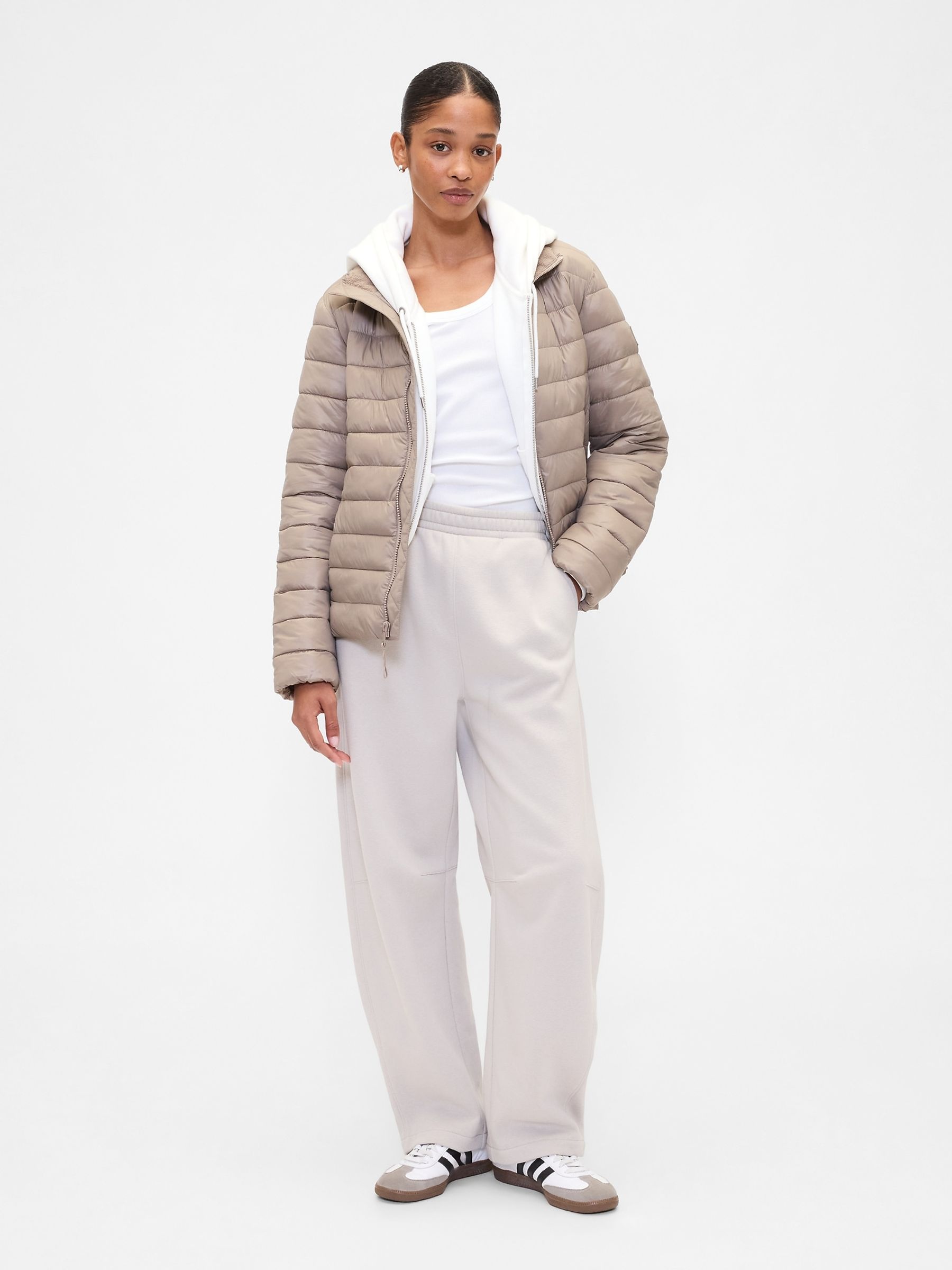 Cream ColdControl Puffer Jacket - Image 3 of 4