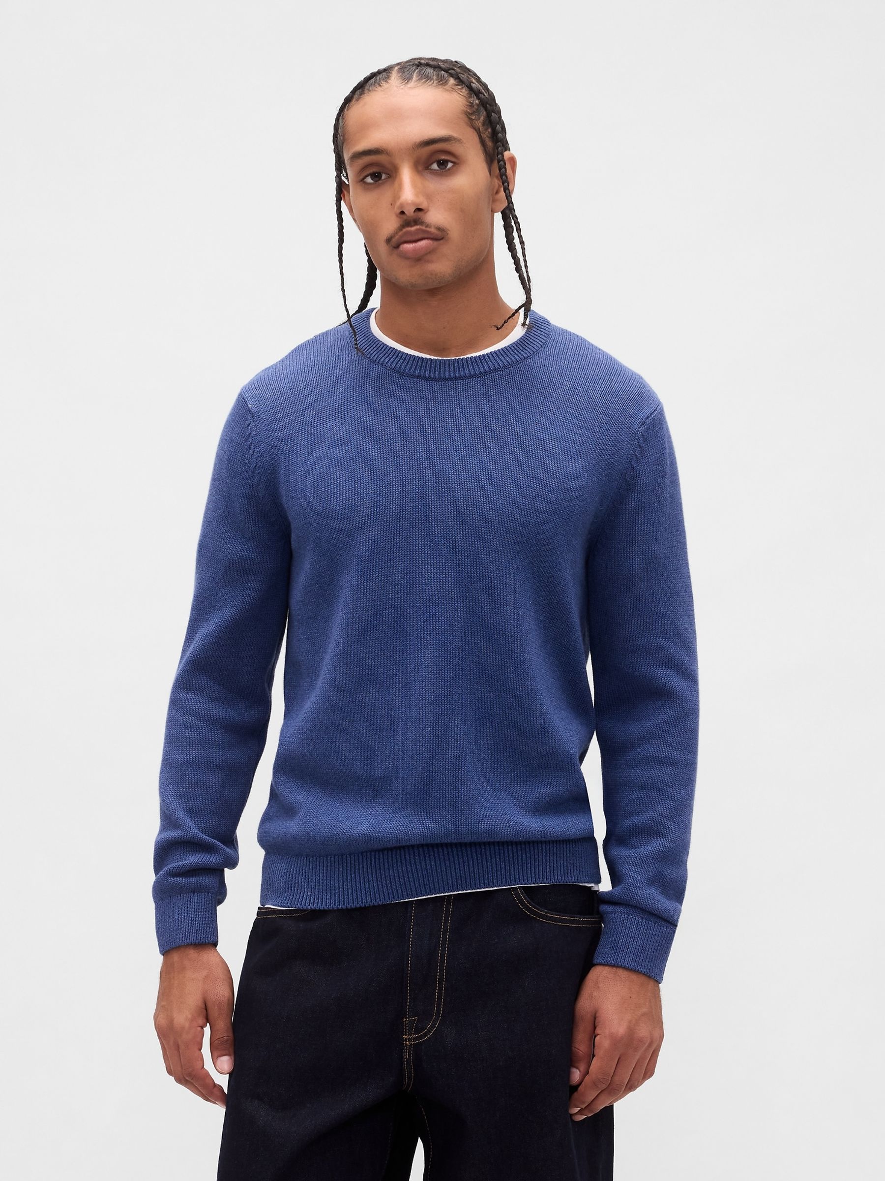 Blue Classic Crew Neck Sweatshirt - Image 1 of 4