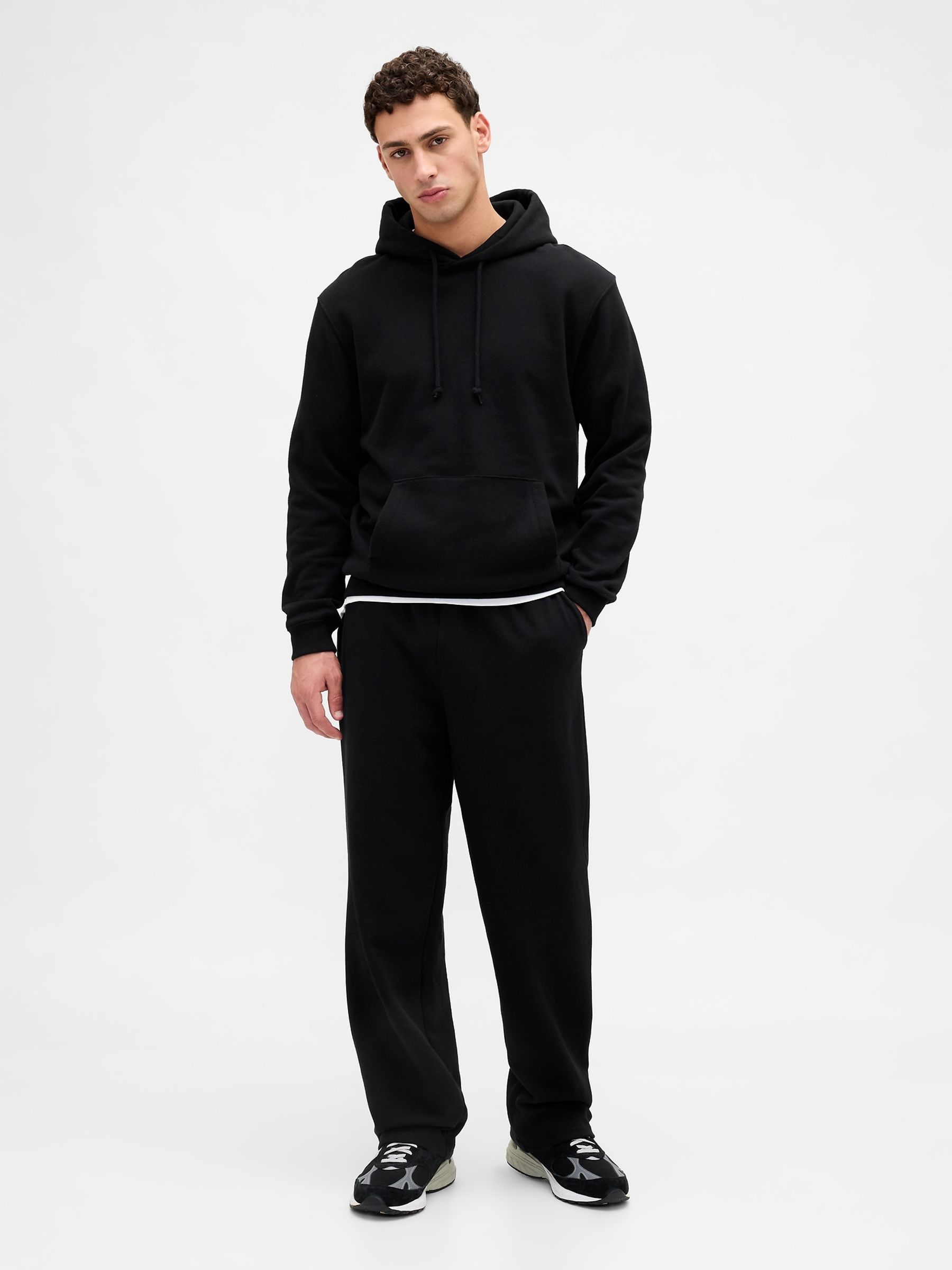 Black Heavyweight Relaxed Joggers - Image 3 of 5