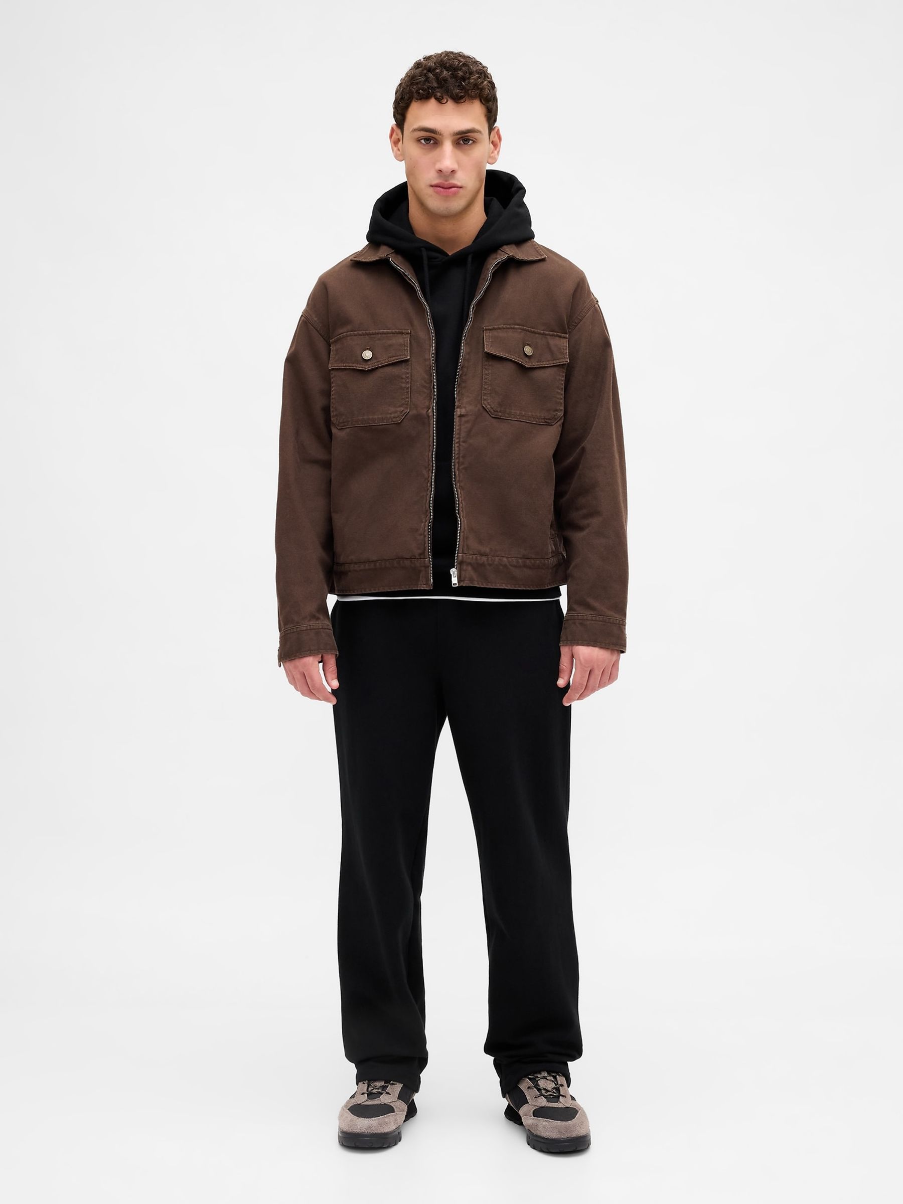 Black Heavyweight Relaxed Joggers - Image 4 of 5