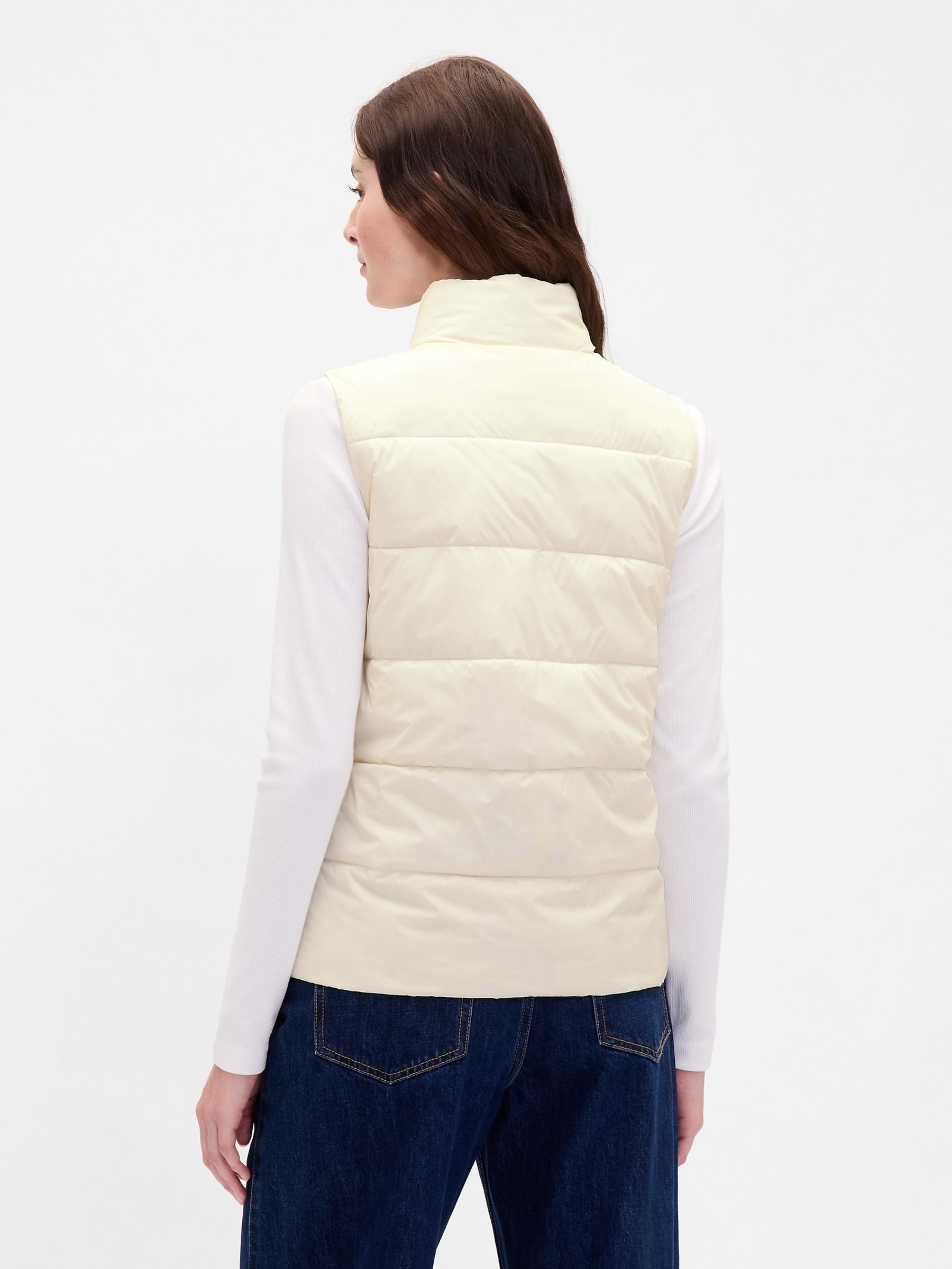 White Cold Control Puffer Vest - Image 2 of 4 White Cold Control Puffer Vest - Image 2 of 4