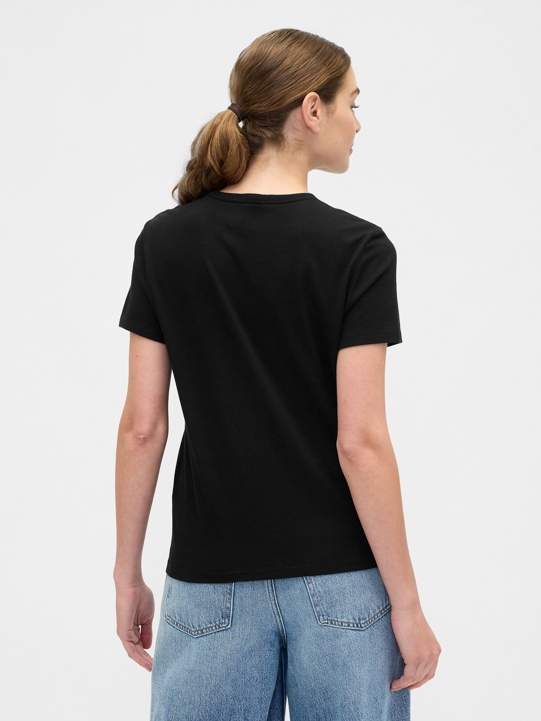 Black Favourite Crew Neck T-Shirts 2 Pack - Image 2 of 4