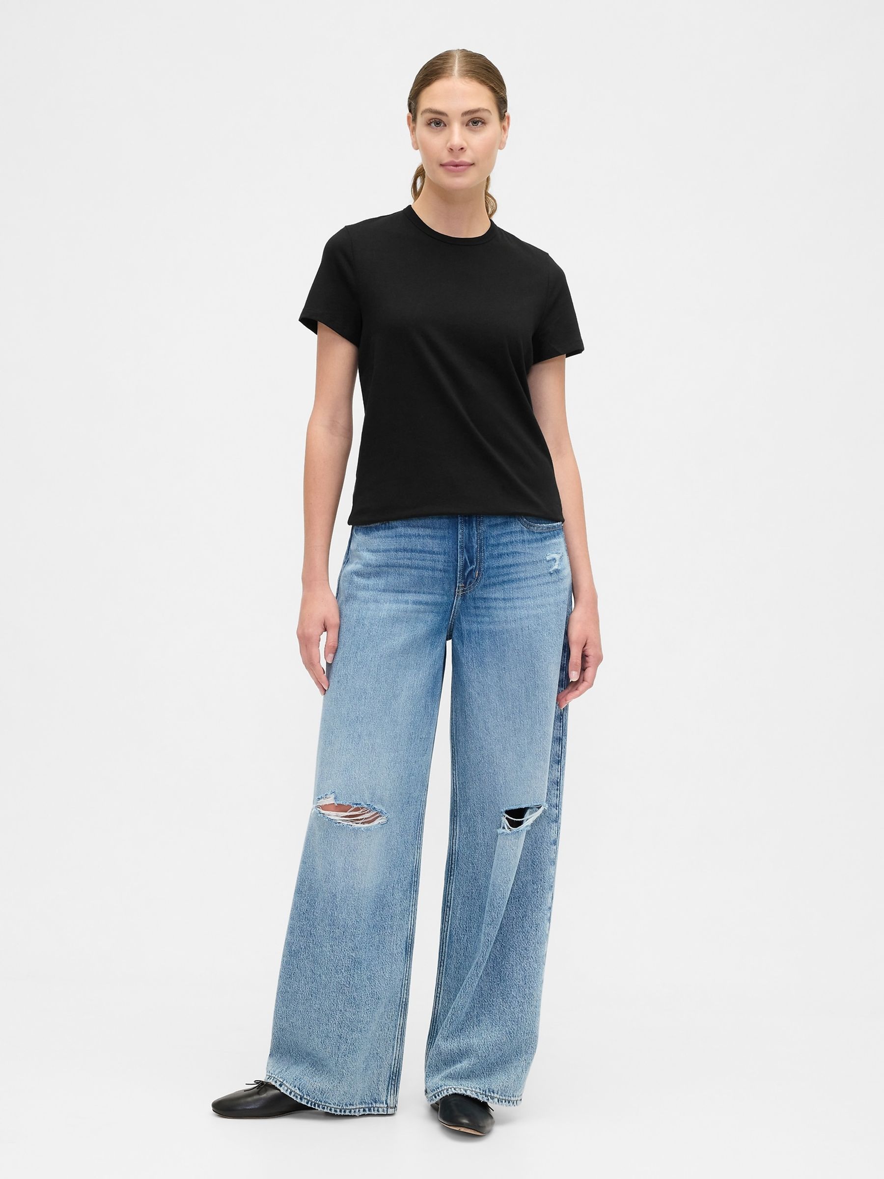 Black Favourite Crew Neck T-Shirts 2 Pack - Image 3 of 4