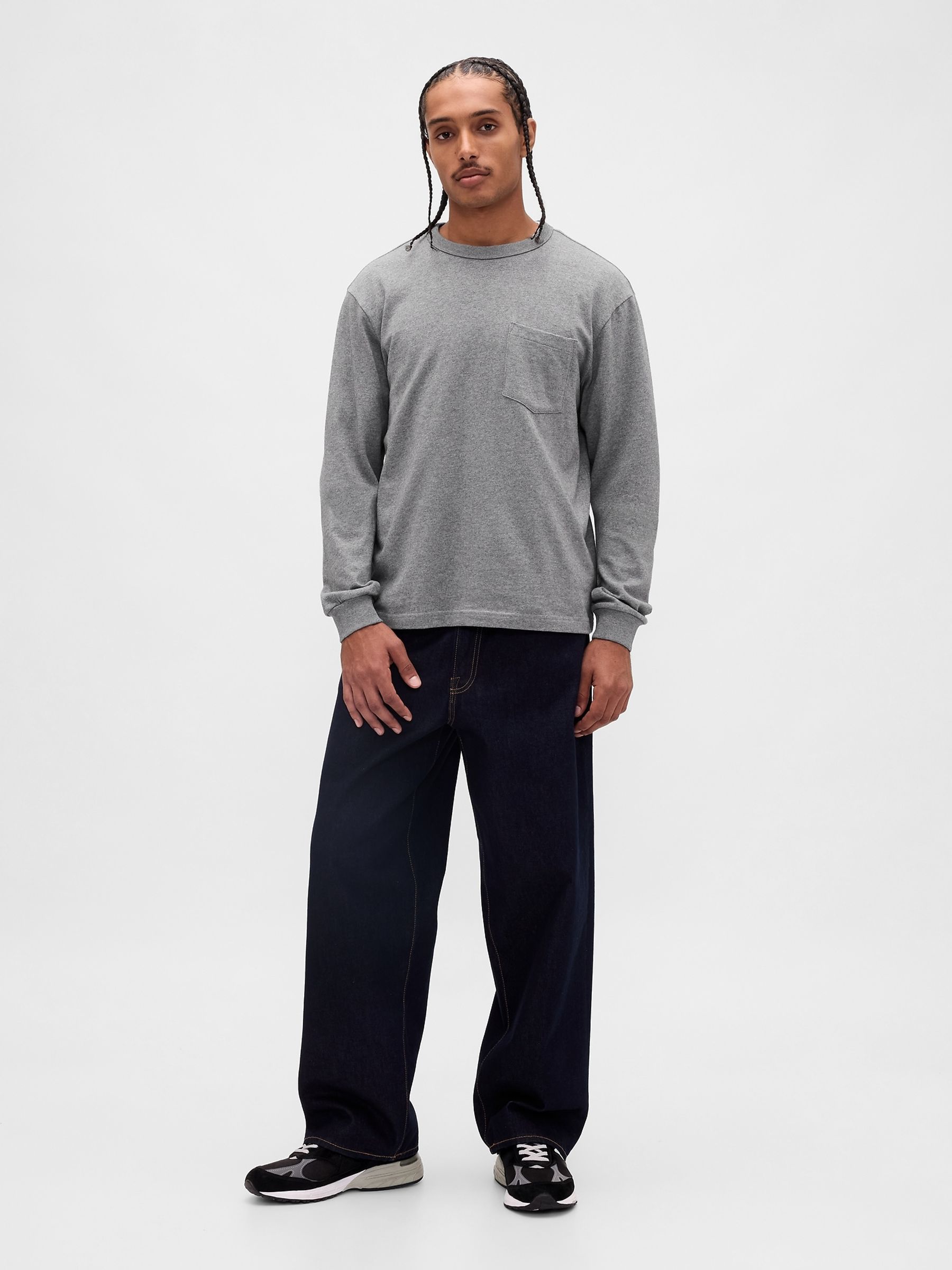 Grey Heavyweight Relaxed T-Shirt - Image 3 of 4