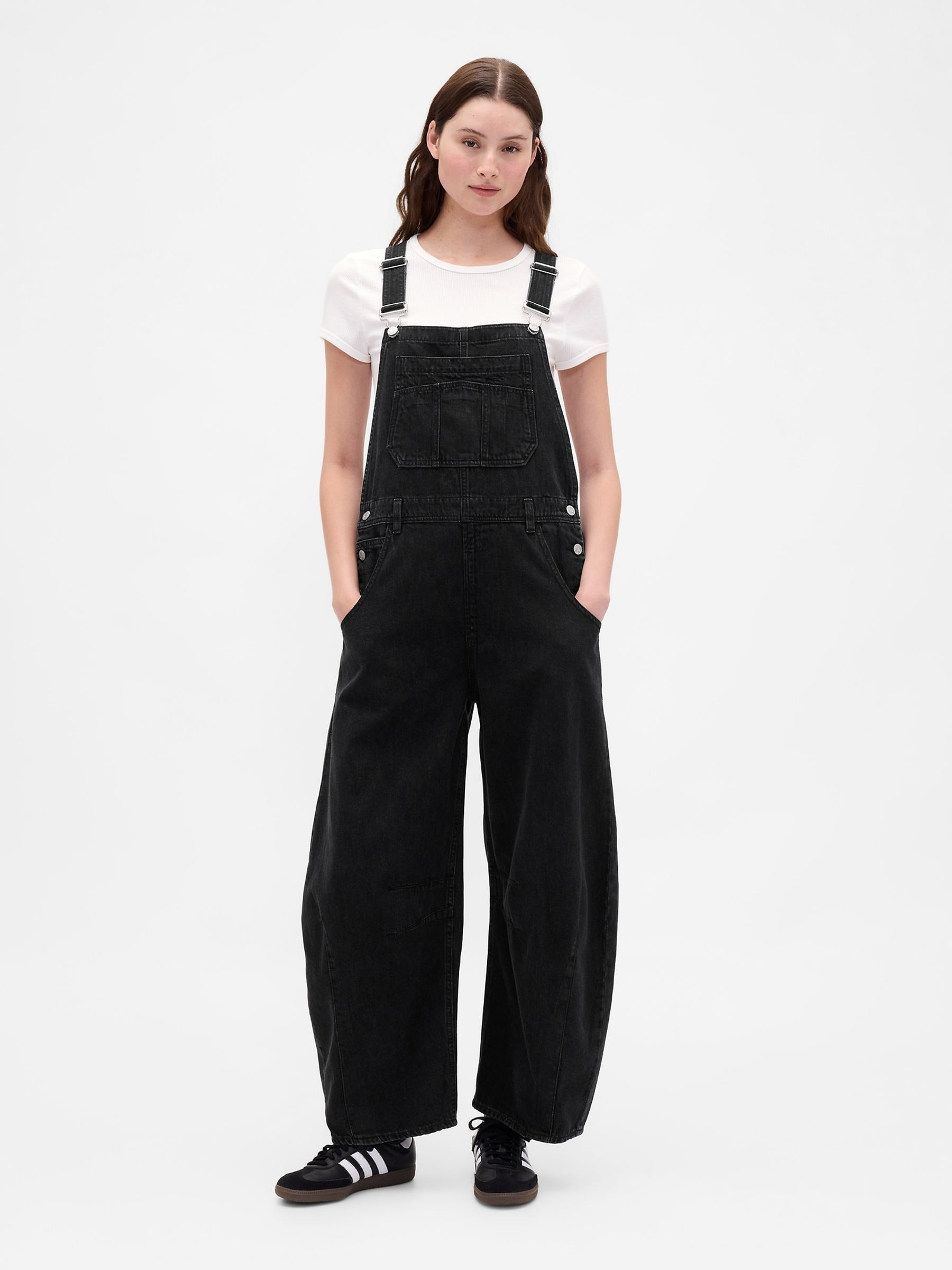 Black All-In-One Horseshoe Dungarees - Image 1 of 6