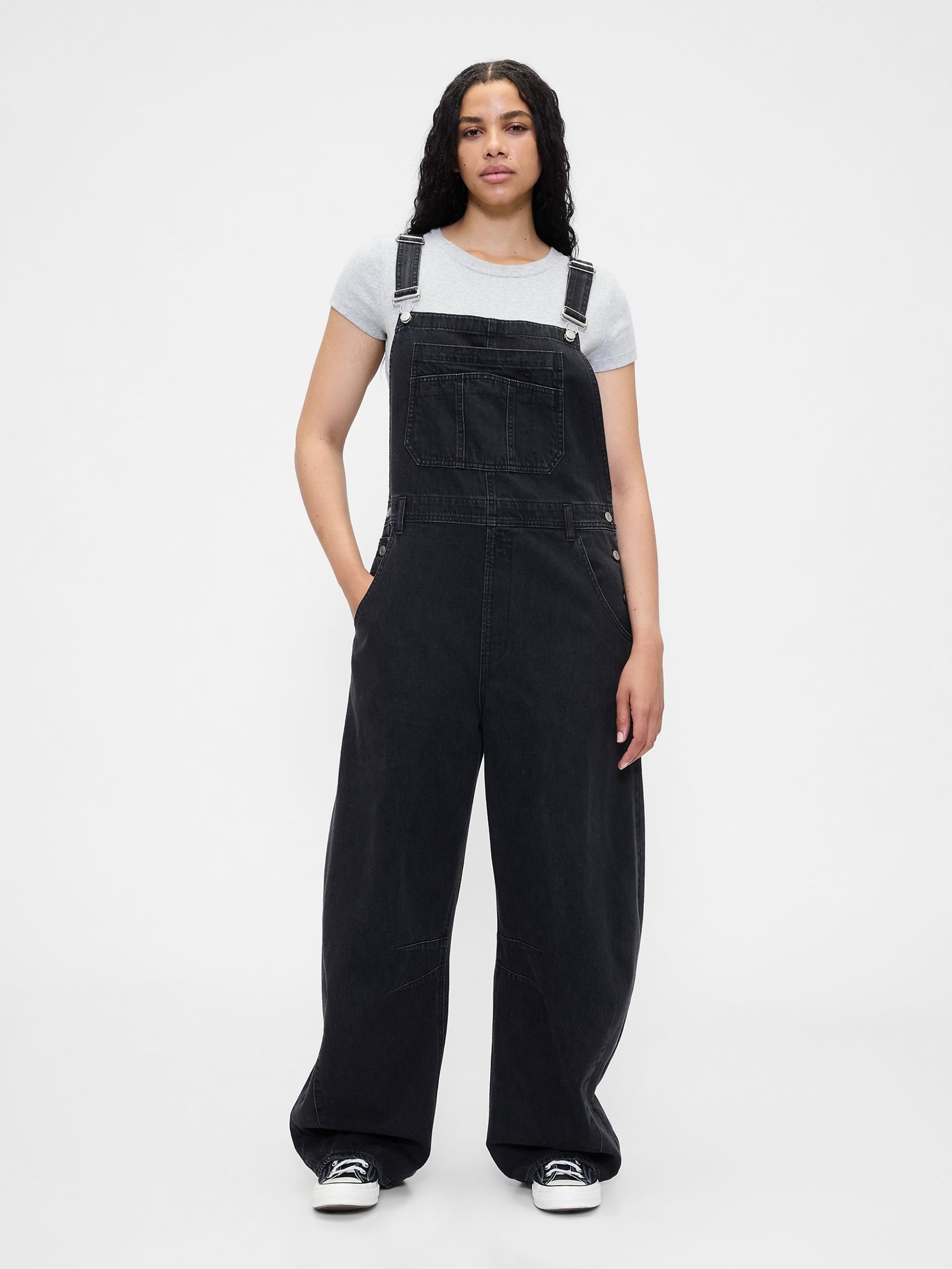 Black All-In-One Horseshoe Dungarees - Image 3 of 6