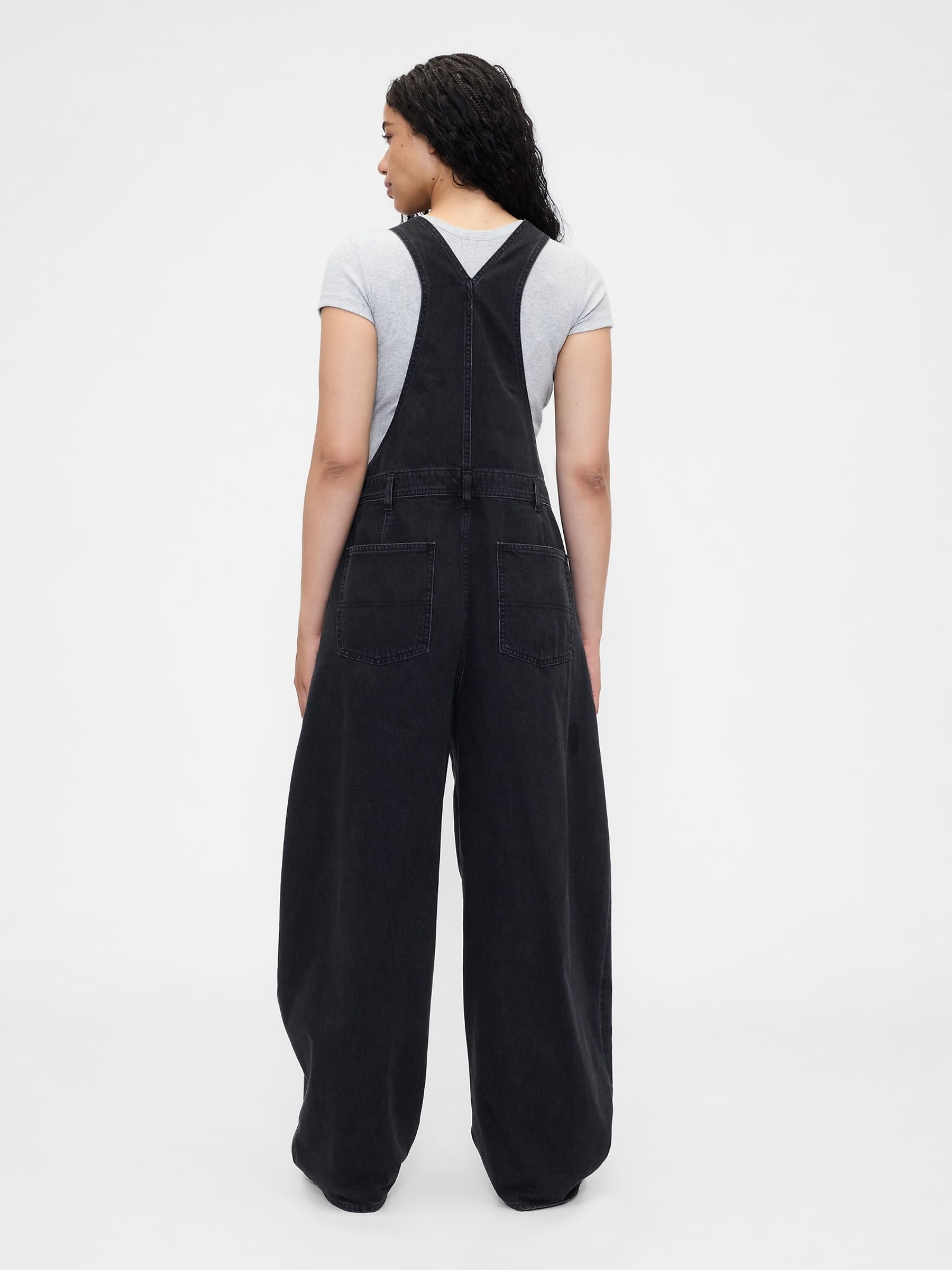 Black All-In-One Horseshoe Dungarees - Image 4 of 6