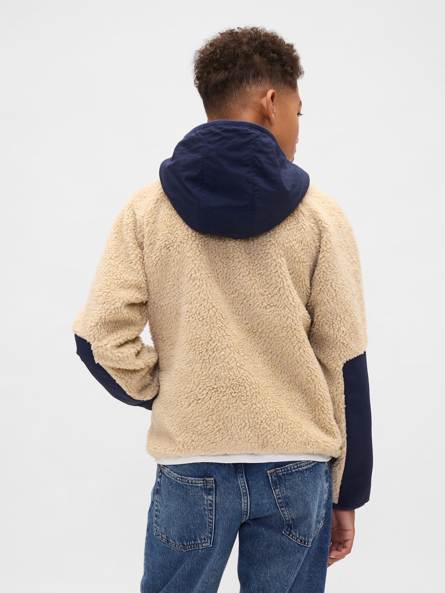 Beige Sherpa Jacket - Image 2 of 6
