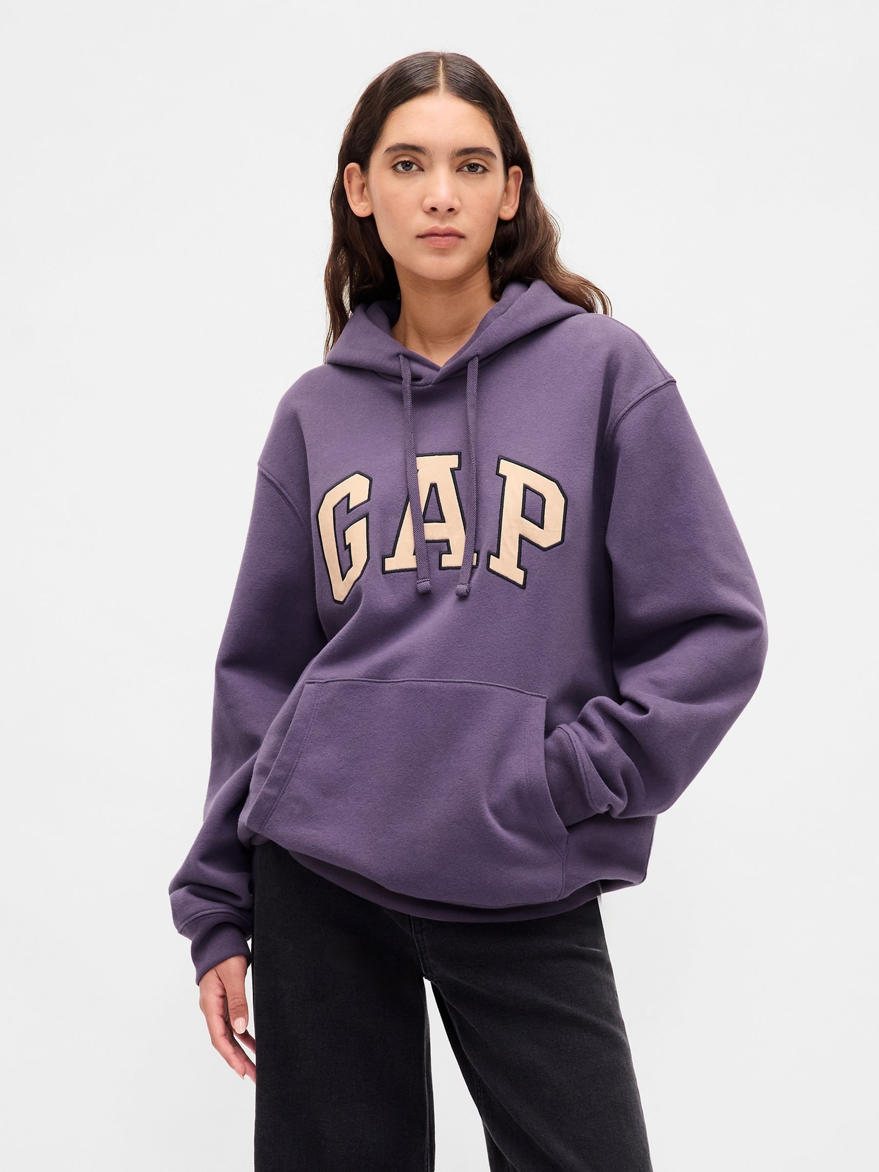 Purple Vintage Soft Arch Logo Hoodie - Image 5 of 6