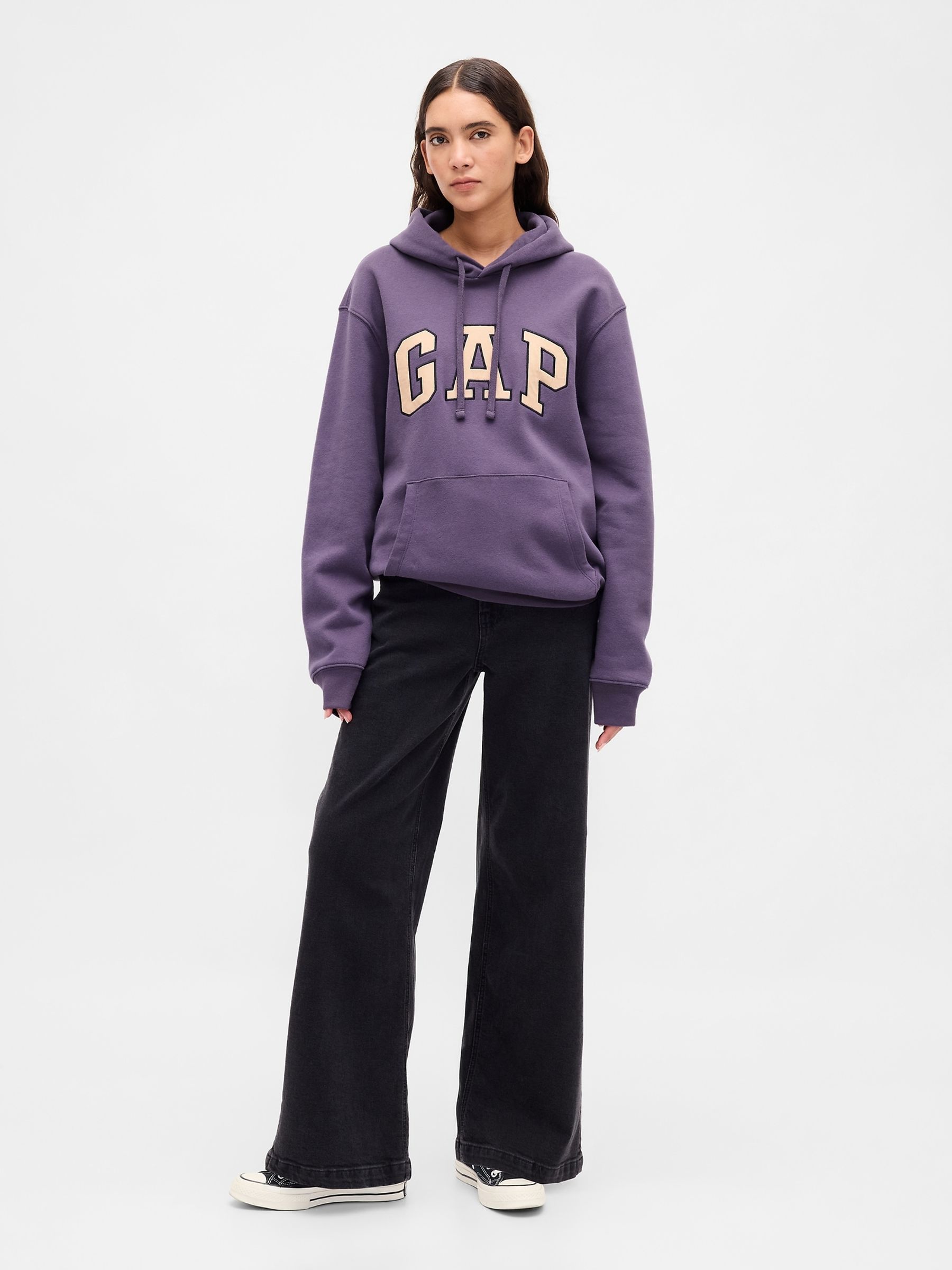 Purple Vintage Soft Arch Logo Hoodie - Image 6 of 6